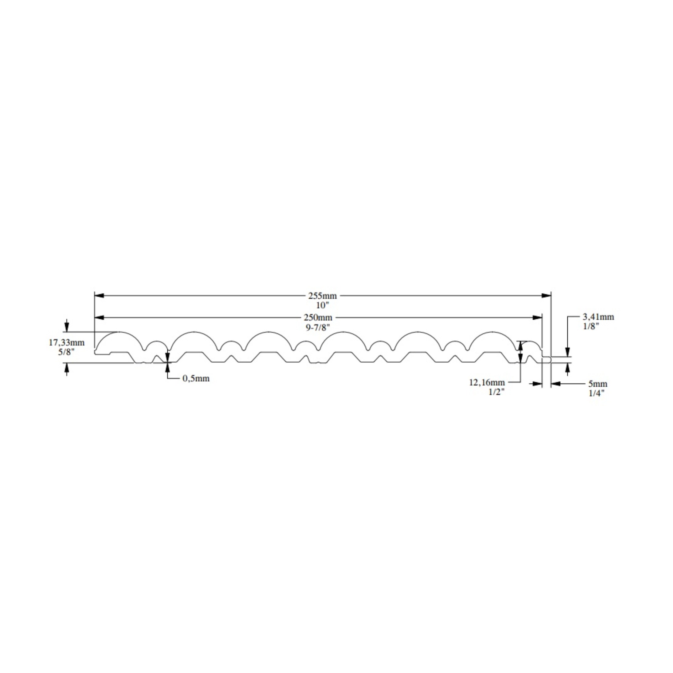 Стеновая панель под покраску Orac Decor WX211-2600 Flute 2600×255×17
