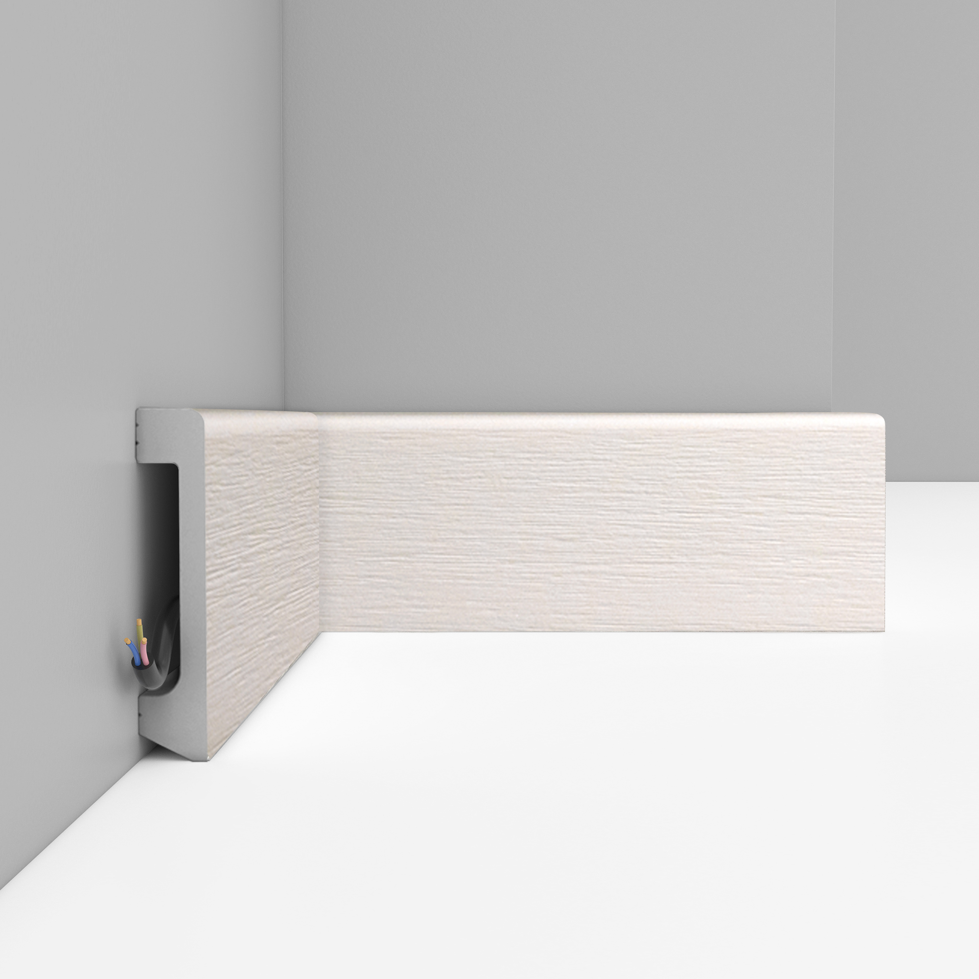 Плинтус Decomaster Дуб молочный D235-1070 2400×80×17 Плинтус Decomaster Дуб молочный D235-1070 2400×80×17