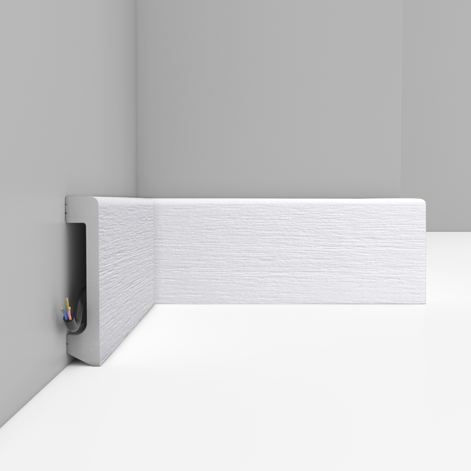 Плинтус Decomaster Дуб белый D235-70 2400×80×17 Плинтус Decomaster Дуб белый D235-70 2400×80×17