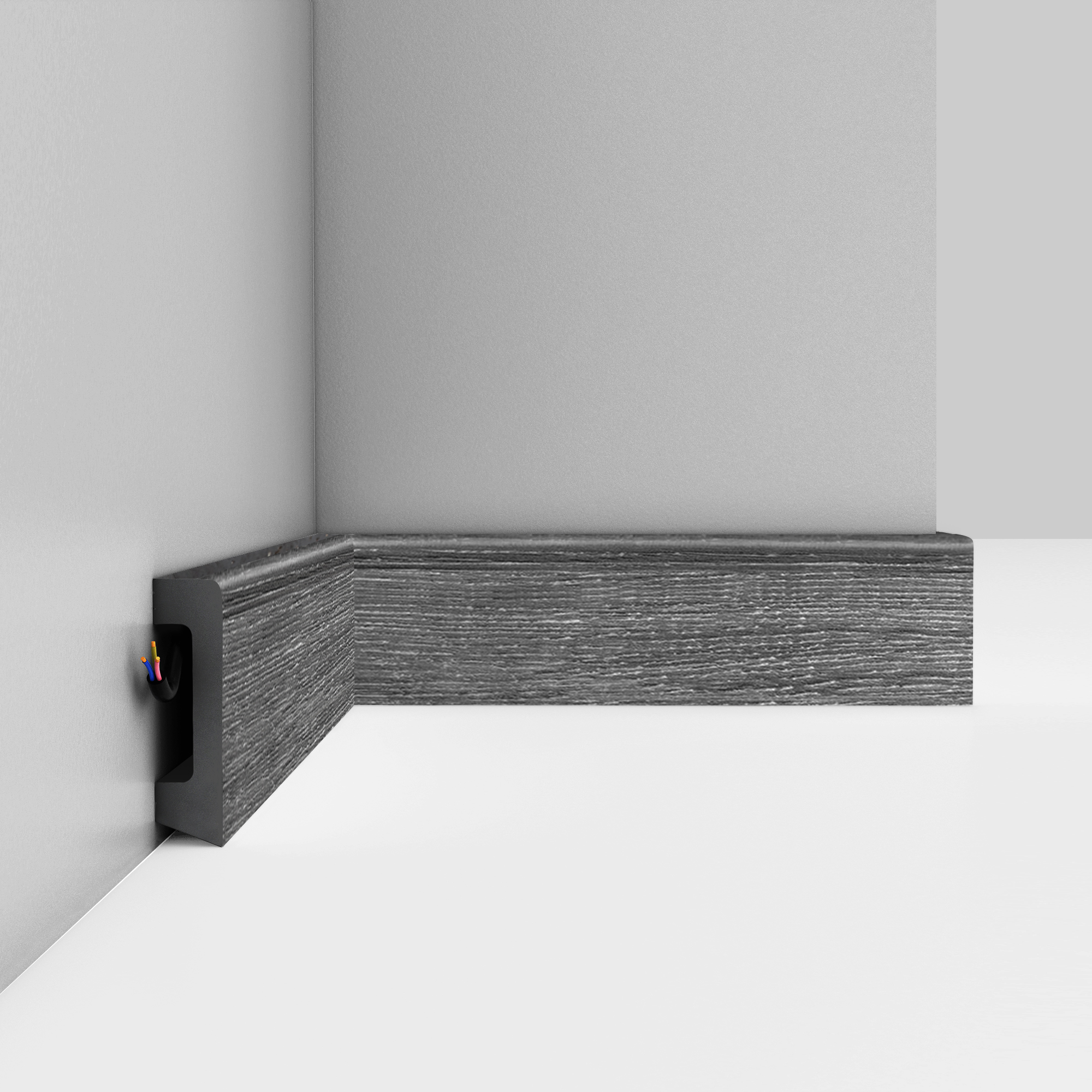 Плинтус Decomaster Дуб титан D234-87 2400×58×16 Плинтус Decomaster Дуб титан D234-87 2400×58×16