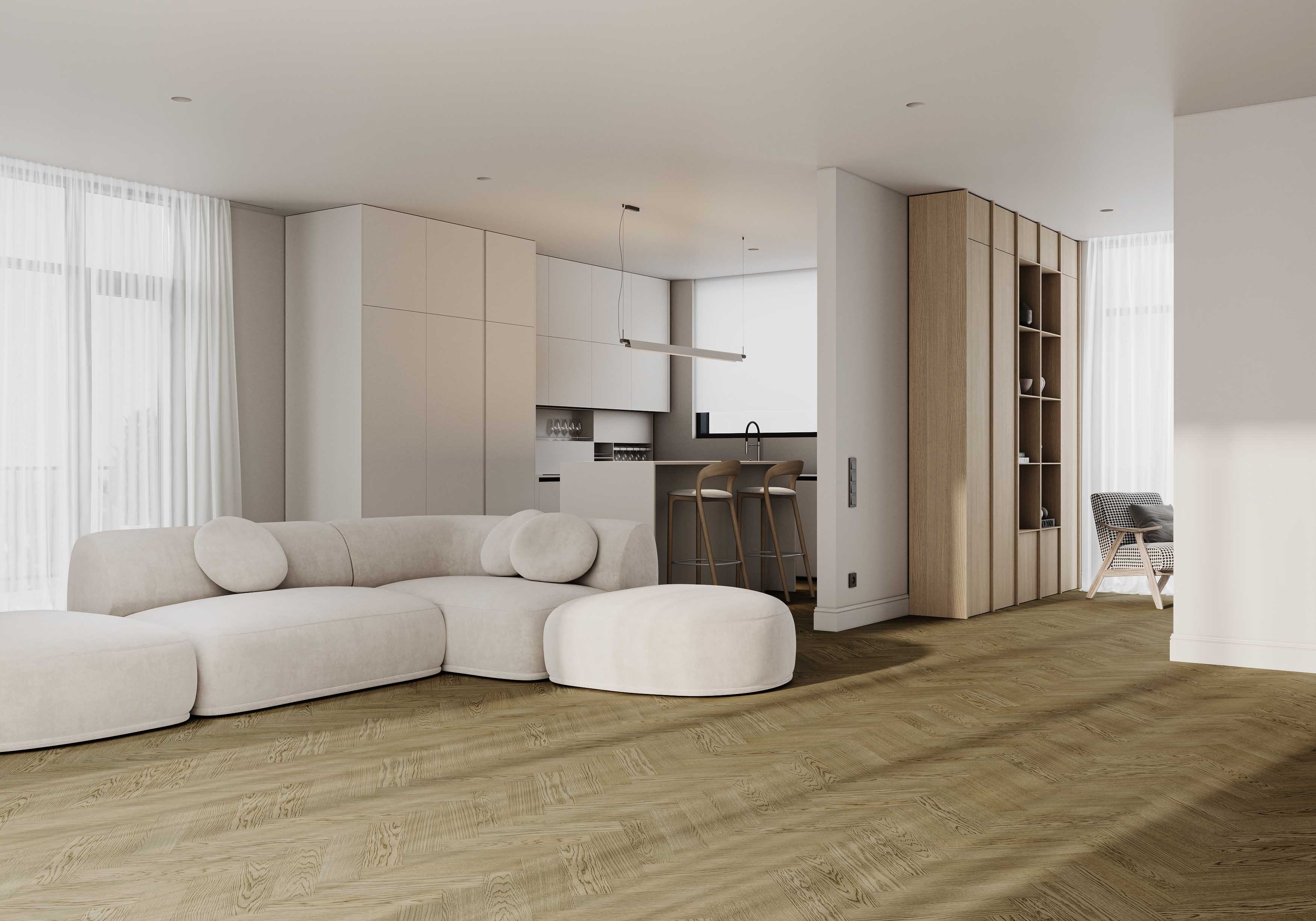 Композитная паркетная доска Quartz Parquet Штучный паркет Дуб Конго 44-1258-54 венгерская елка 400×100×5 фото в интерьере Композитная паркетная доска Quartz Parquet Штучный паркет Дуб Конго 44-1258-54 венгерская елка 400×100×5 фото в интерьере