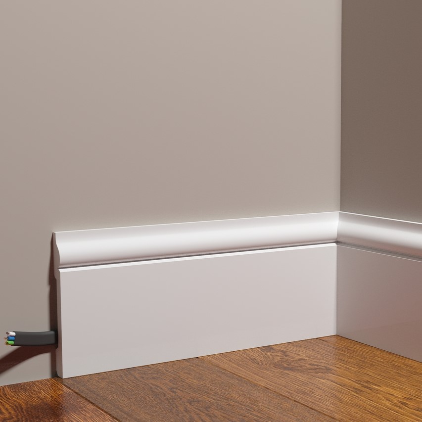 Плинтус под покраску Decor-Dizayn Грани DD004 2000×119×15 Плинтус под покраску Decor-Dizayn Грани DD004 2000×119×15