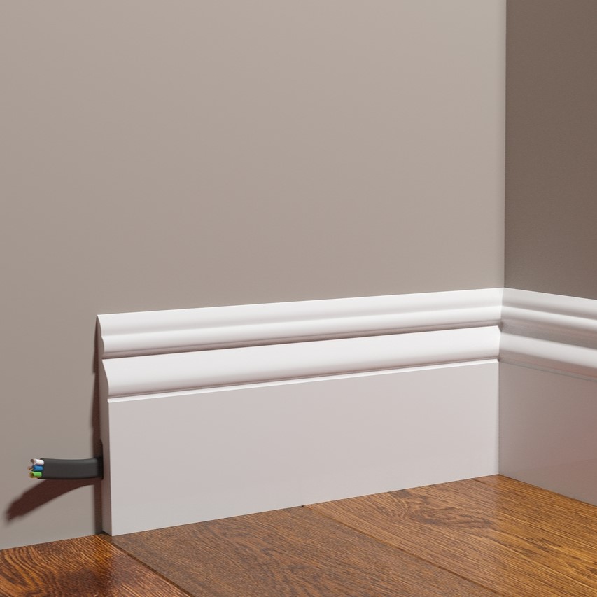 Плинтус под покраску Decor-Dizayn Грани DD50 2000×126×16 Плинтус под покраску Decor-Dizayn Грани DD50 2000×126×16