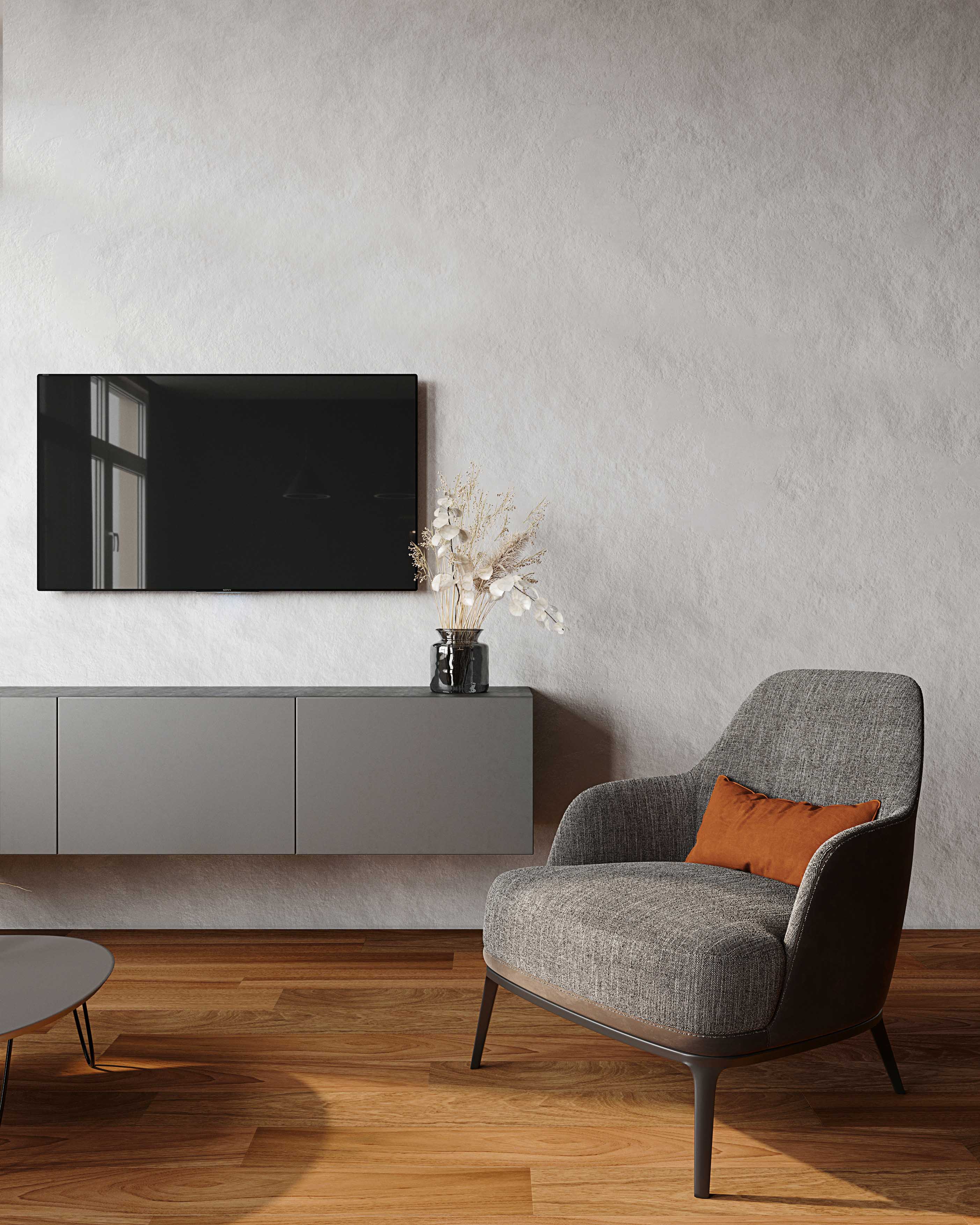 Композитная паркетная доска Quartz Parquet Классик Дуссия Африканская 550-63 400-1220×152×7 фото в интерьере