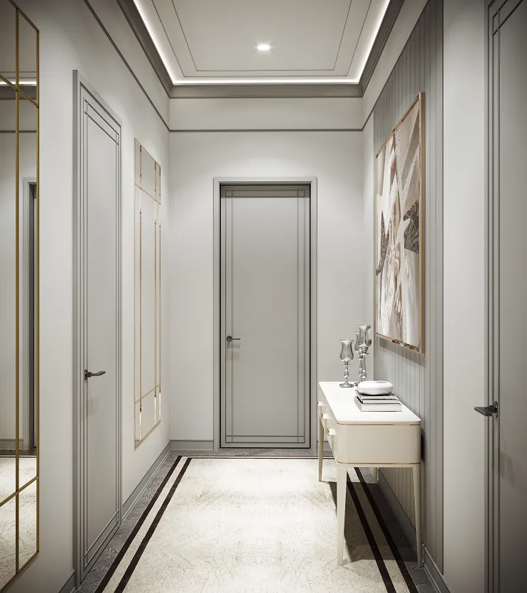 Молдинг из полистирола под покраску Decor-Dizayn Estet DD629 2000×40×10 фото в интерьере
