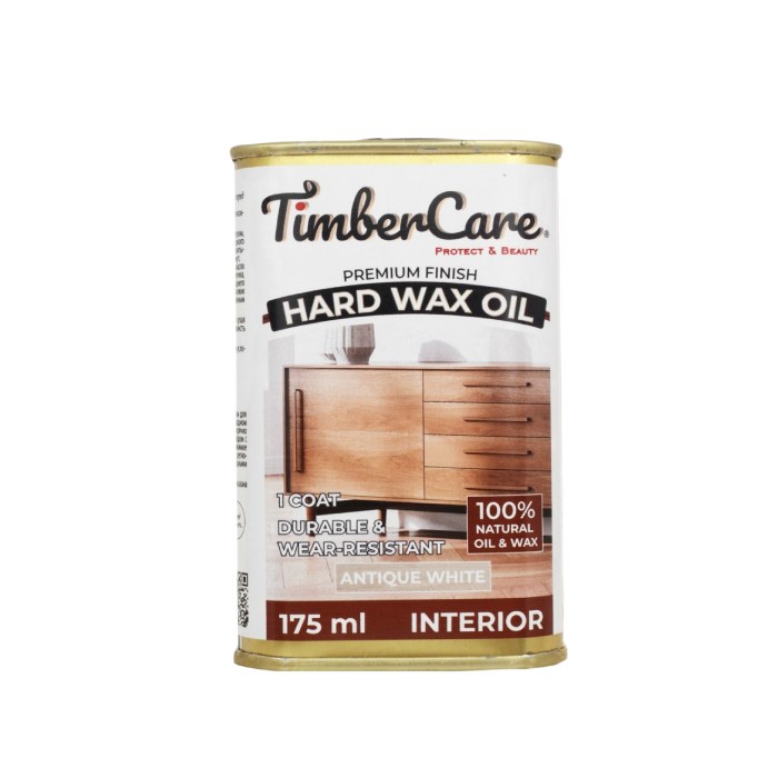 Масло с твердым воском TimberCare Hard Wax Oil цвет Античный белый 350108 0,175 л Масло с твердым воском TimberCare Hard Wax Oil цвет Античный белый 350108 0,175 л