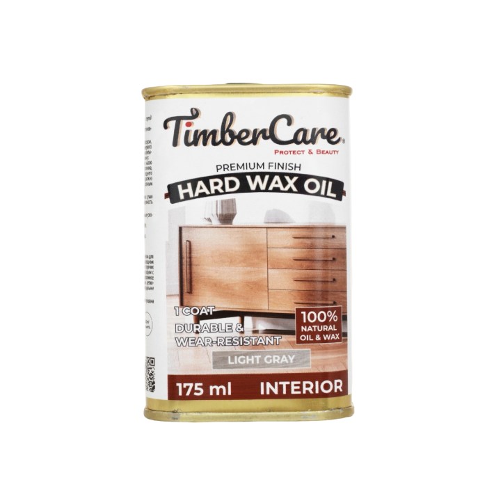 Масло с твердым воском TimberCare Hard Wax Oil цвет Светло-серый 350107 0,175 л Масло с твердым воском TimberCare Hard Wax Oil цвет Светло-серый 350107 0,175 л