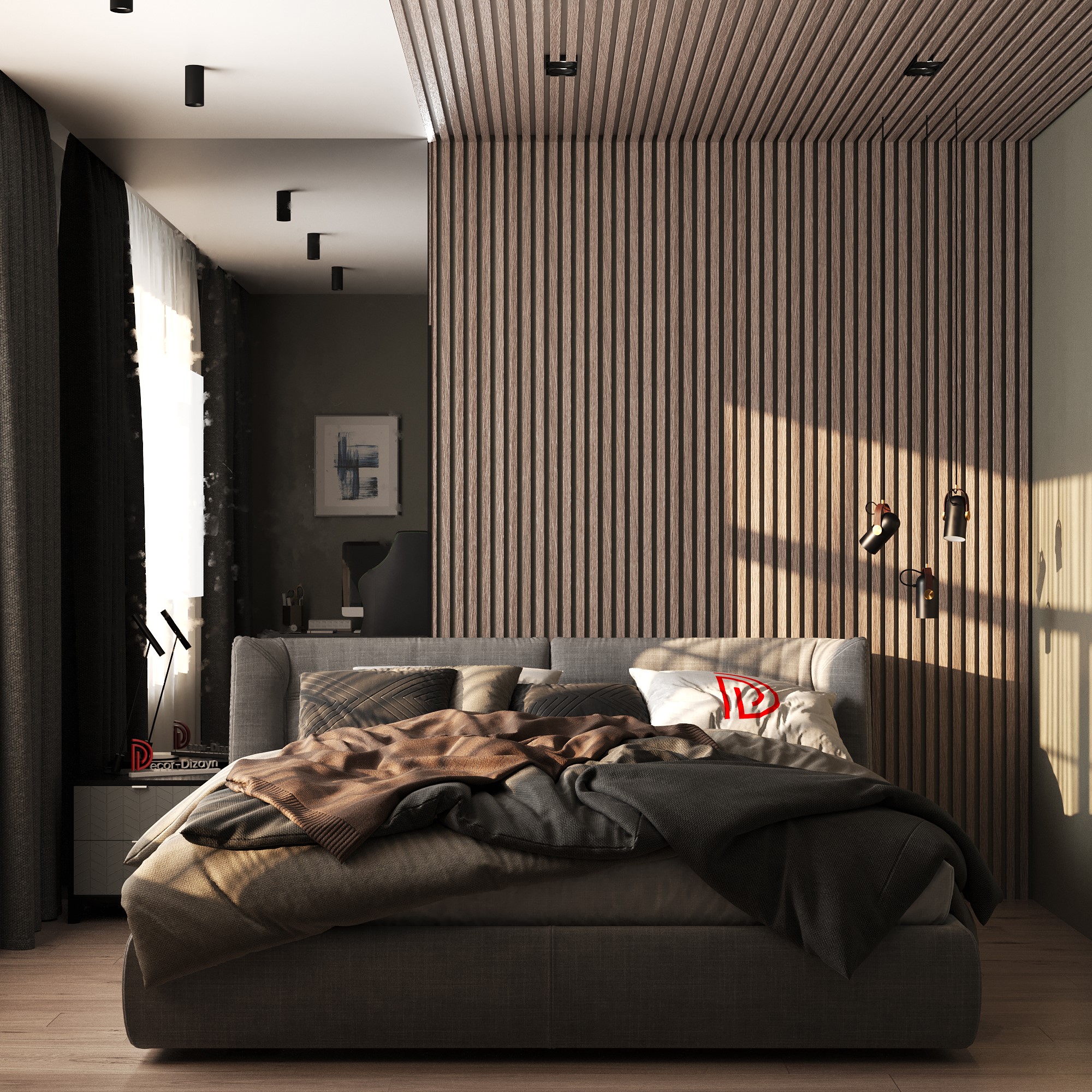 Рейка декоративная Decor-Dizayn 611-80SH 3000×30×20 фото в интерьере