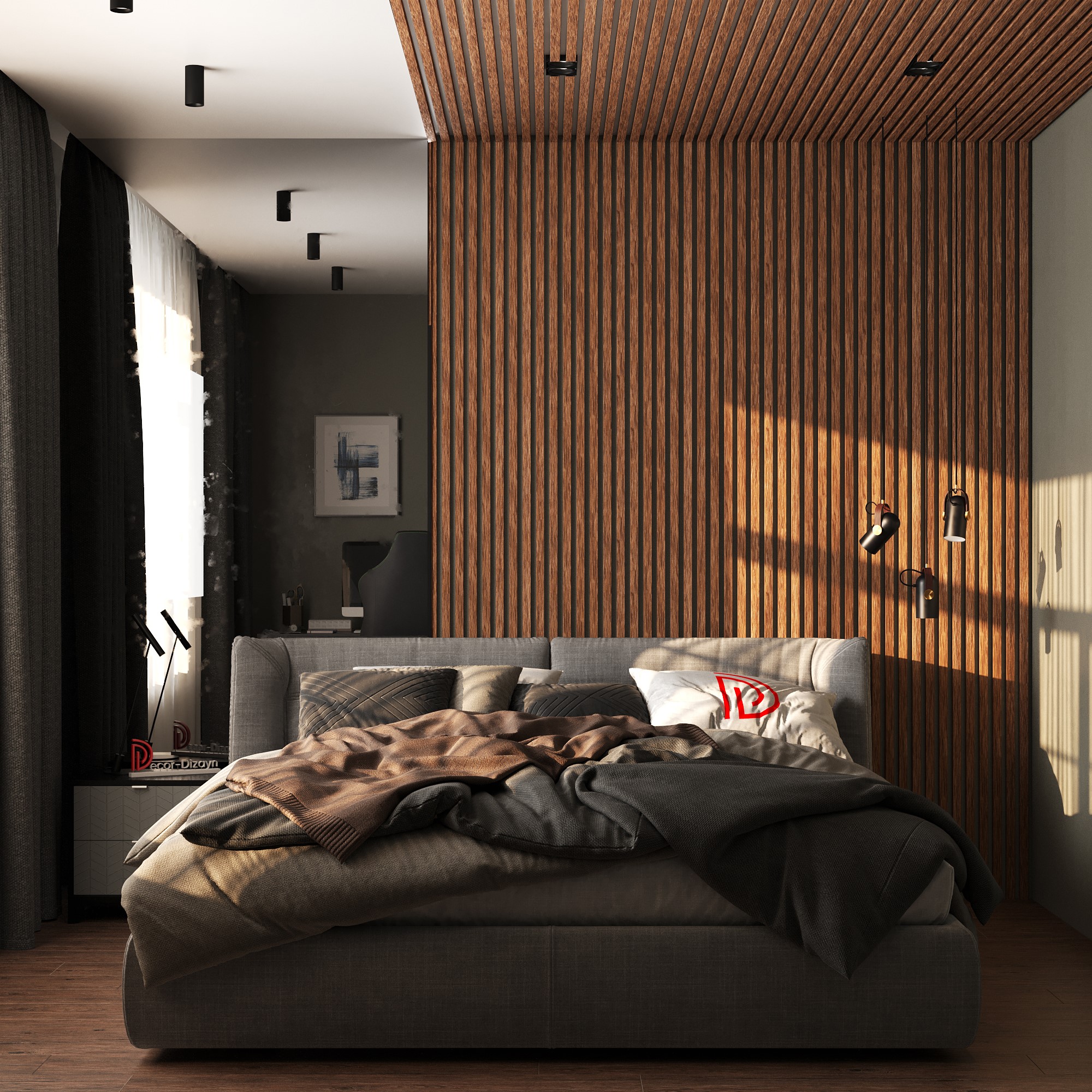 Рейка декоративная Decor-Dizayn 611-83SH 3000×30×20 фото в интерьере