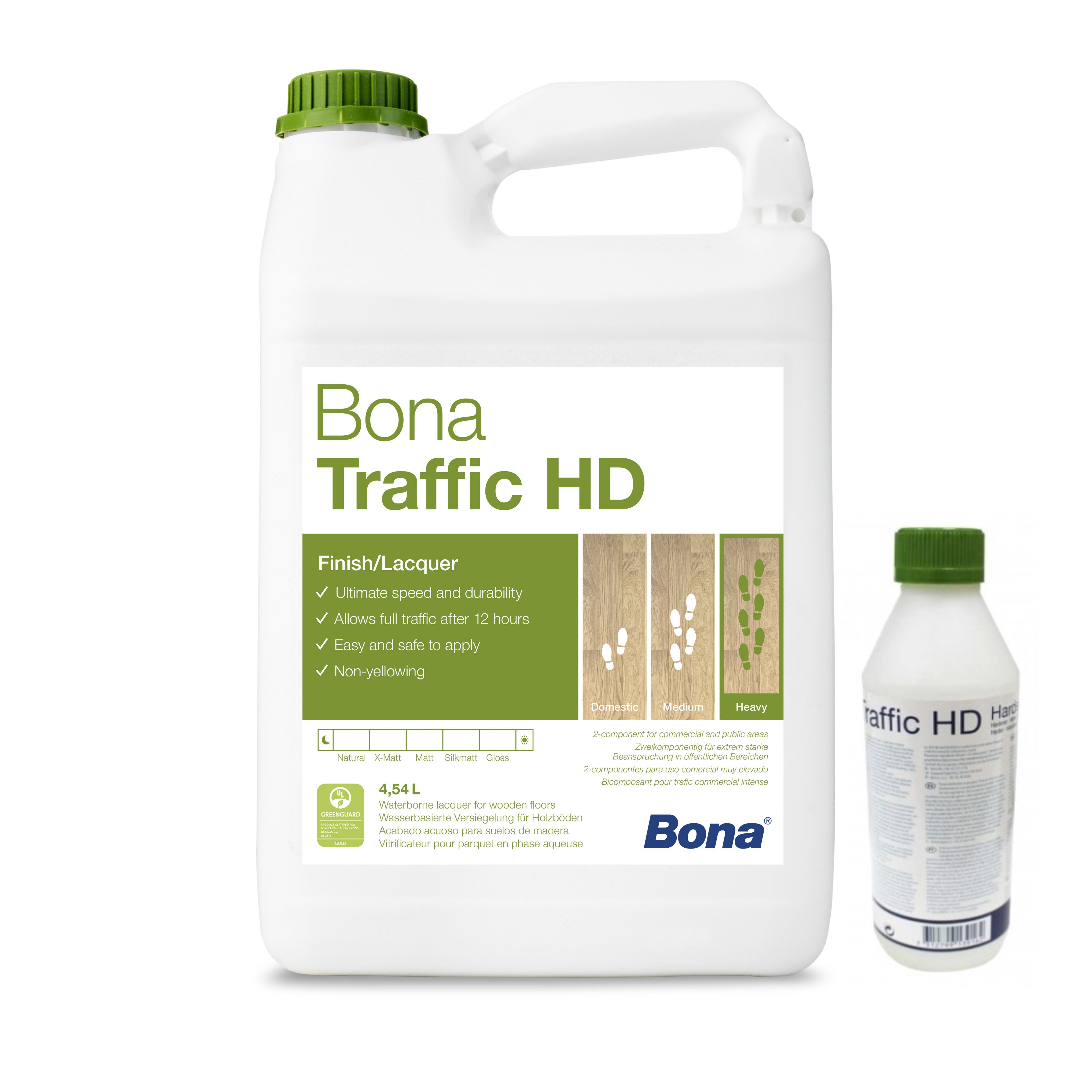 Паркетный лак Bona Traffic HD 2K полиуретановый на водной основе .