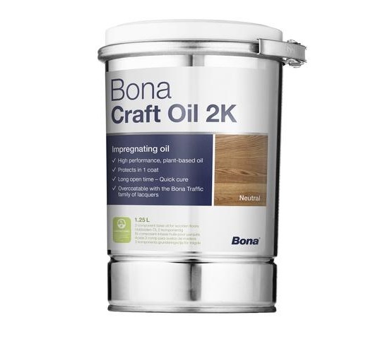 Масло для дерева Bona Craft Oil 2K Мороз Frost 1,25 л Масло для дерева Bona Craft Oil 2K Мороз Frost 1,25 л