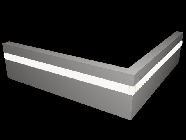 Плинтус МДФ под покраску Evrowood PN 021 Led с подсветкой 2000×70×16 Плинтус МДФ под покраску Evrowood PN 021 Led с подсветкой 2000×70×16