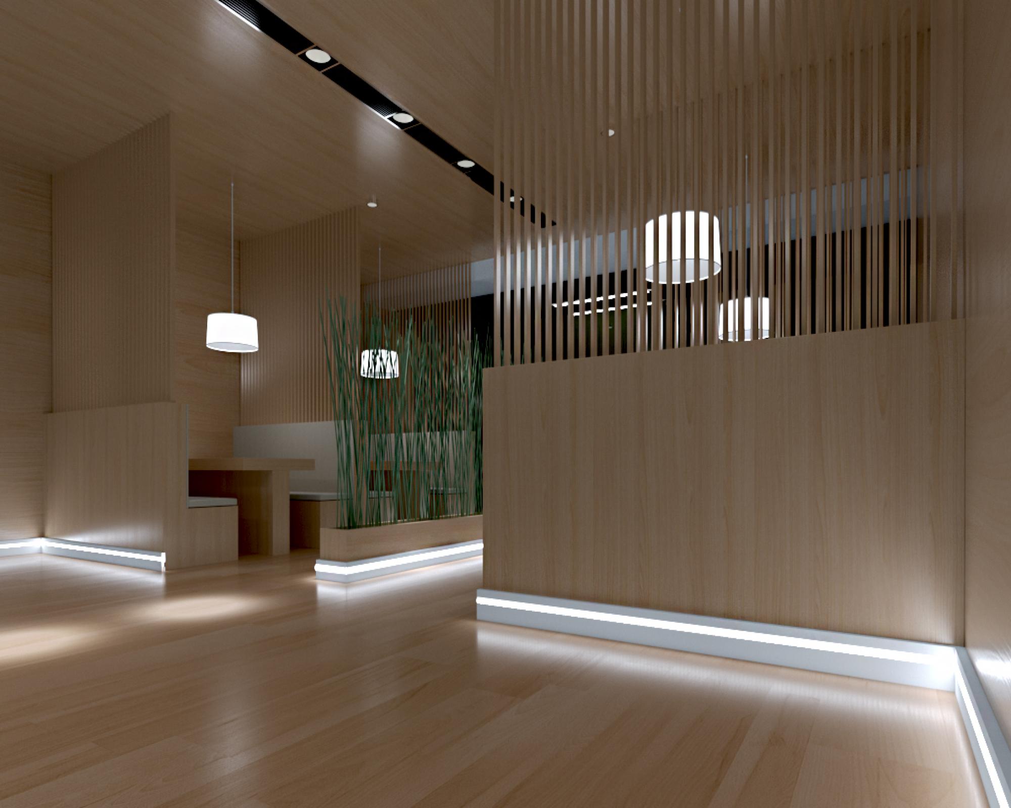 Плинтус МДФ под покраску Evrowood PN 021 Led с подсветкой 2000×70×16 фото в интерьере Плинтус МДФ под покраску Evrowood PN 021 Led с подсветкой 2000×70×16 фото в интерьере