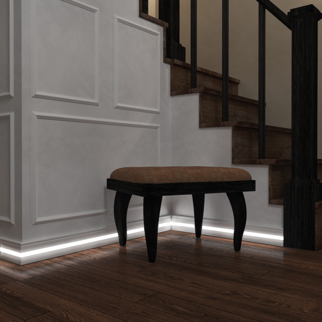 Плинтус МДФ под покраску Evrowood PN 030 Led с подсветкой 2000×80×16 фото в интерьере Плинтус МДФ под покраску Evrowood PN 030 Led с подсветкой 2000×80×16 фото в интерьере