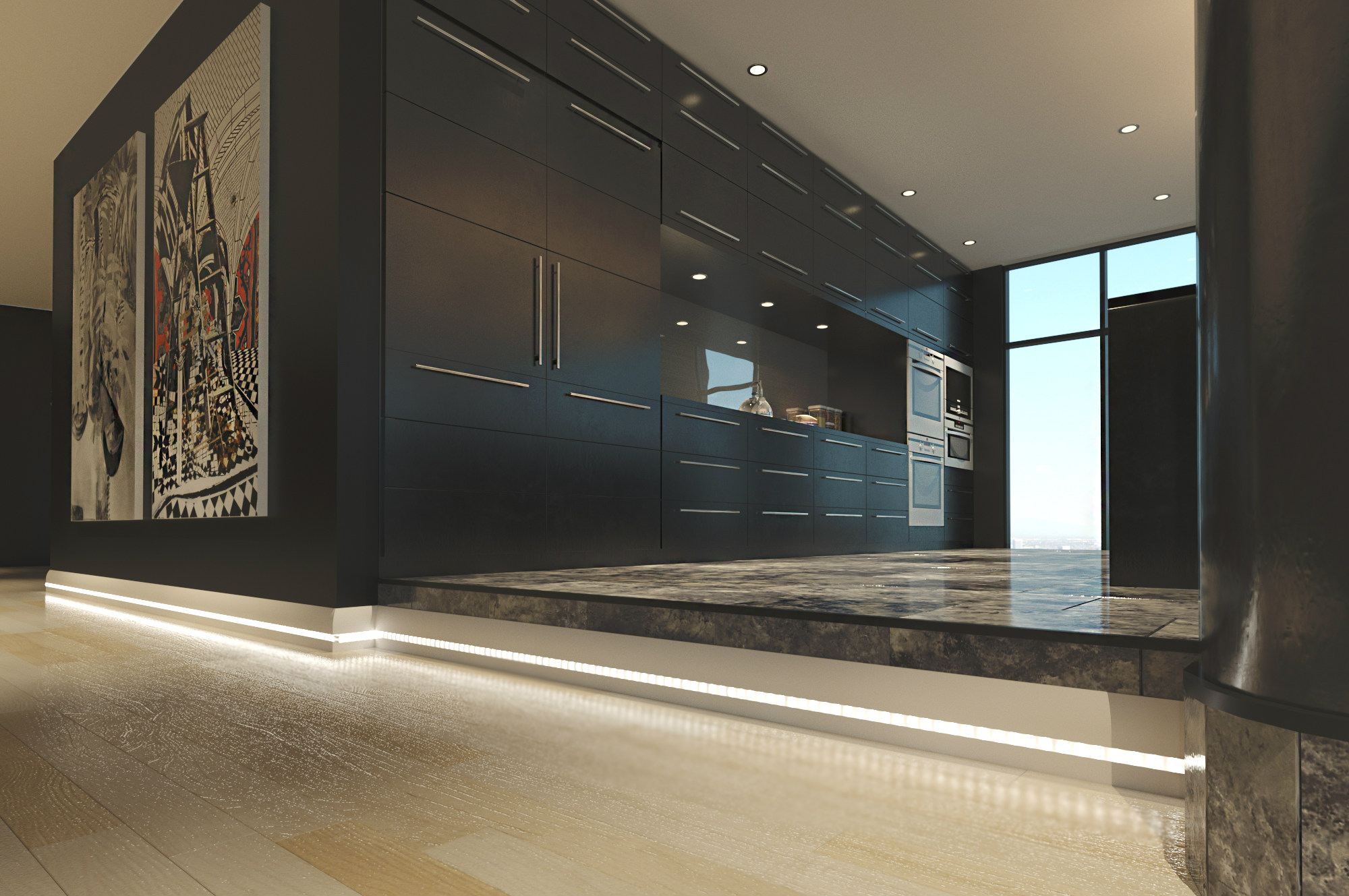 Плинтус МДФ под покраску Evrowood PN 080 Led с подсветкой 2000×95×16 фото в интерьере Плинтус МДФ под покраску Evrowood PN 080 Led с подсветкой 2000×95×16 фото в интерьере