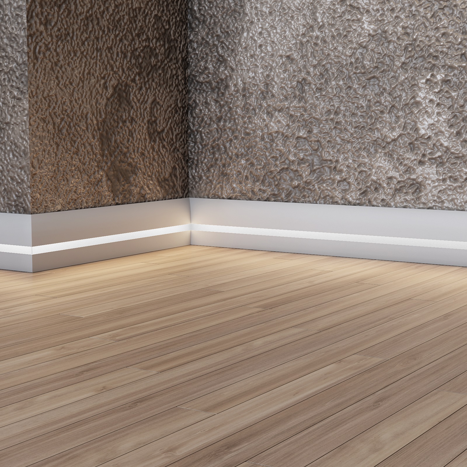 Плинтус МДФ под покраску Evrowood PN 080 Led с подсветкой 2000×95×16 Плинтус МДФ под покраску Evrowood PN 080 Led с подсветкой 2000×95×16