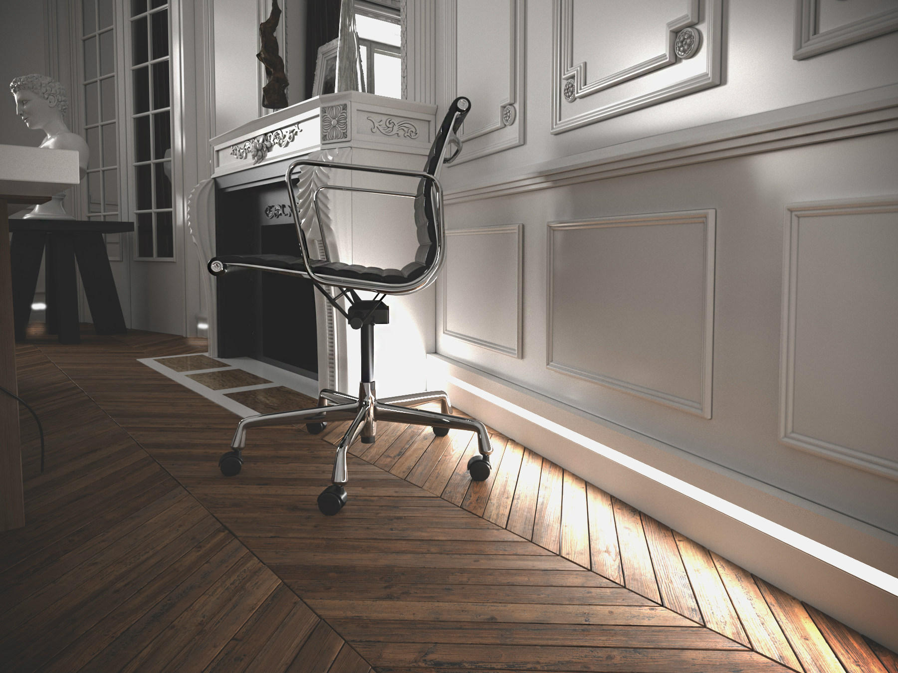 Плинтус МДФ под покраску Evrowood PN 101 Led с подсветкой 2000×100×16 фото в интерьере Плинтус МДФ под покраску Evrowood PN 101 Led с подсветкой 2000×100×16 фото в интерьере