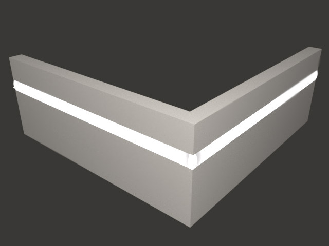 Плинтус МДФ под покраску Evrowood PN 101 Led с подсветкой 2000×100×16 Плинтус МДФ под покраску Evrowood PN 101 Led с подсветкой 2000×100×16