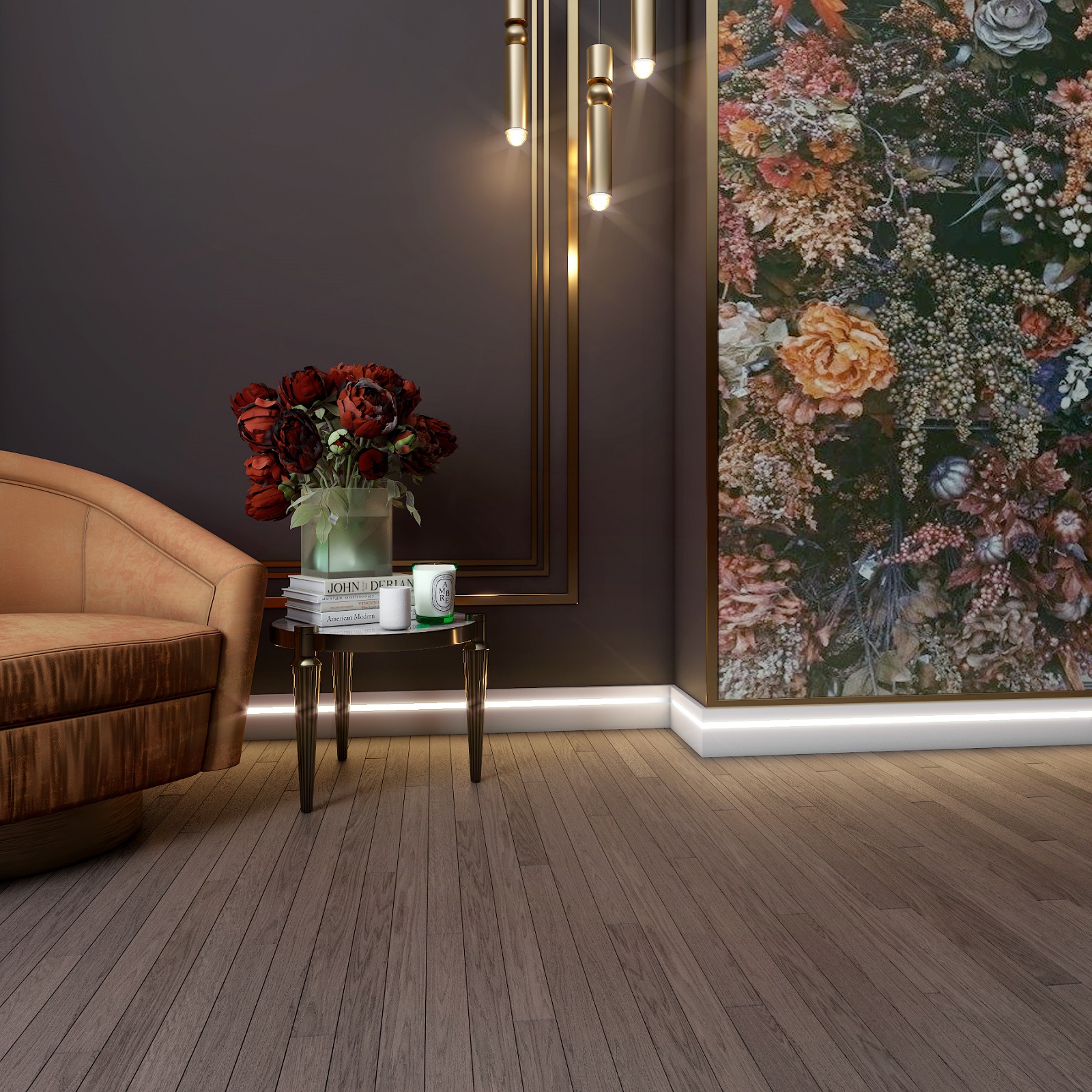 Плинтус МДФ под покраску Evrowood PN 101 Led с подсветкой 2000×100×16 фото в интерьере Плинтус МДФ под покраску Evrowood PN 101 Led с подсветкой 2000×100×16 фото в интерьере