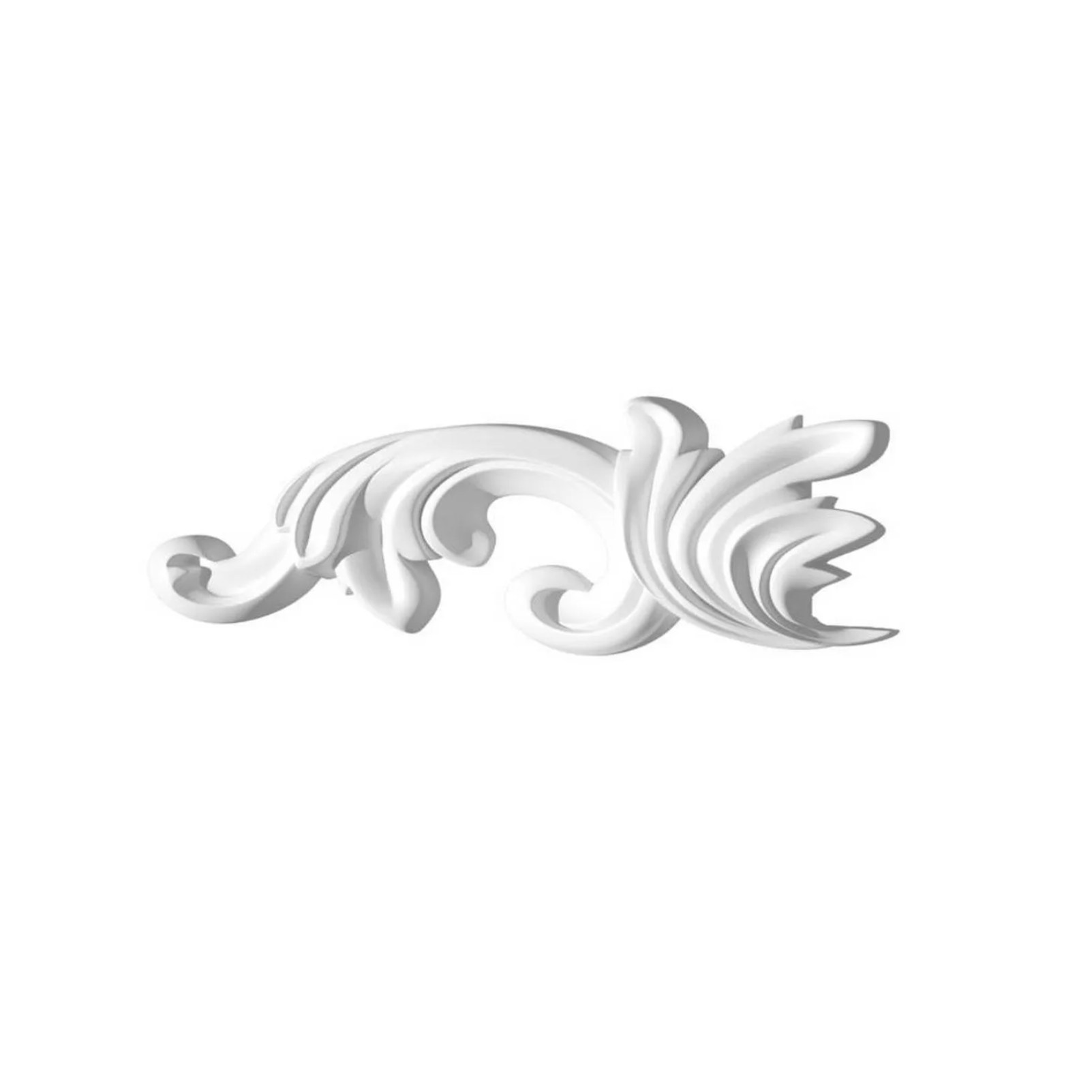 Декор к молдингу под покраску Decor-Dizayn H1-157A LR 124×54×19,5