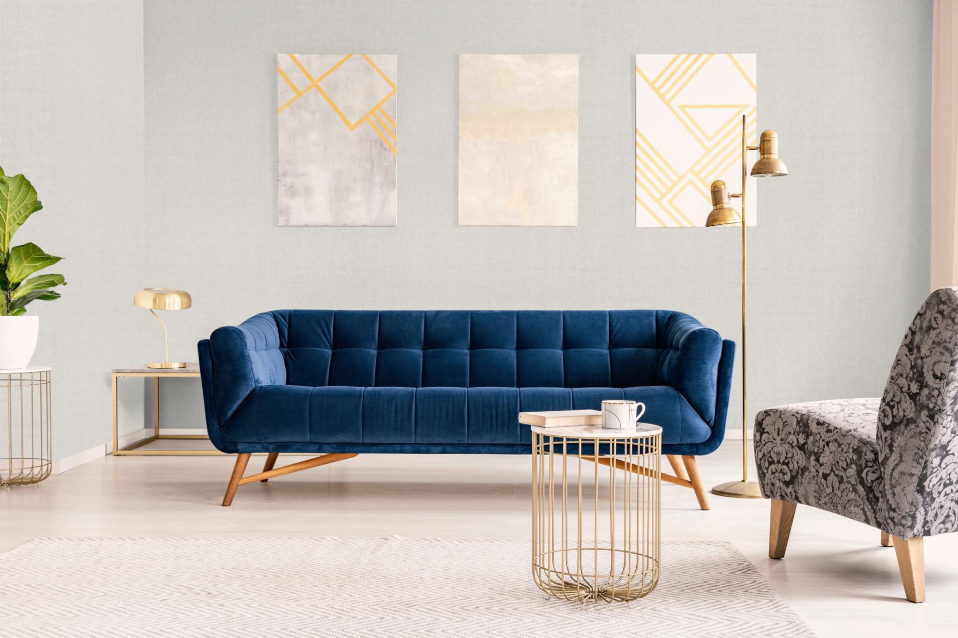 Обои Marburg Rainbow 3 33914 10,05×1,06 фото в интерьере