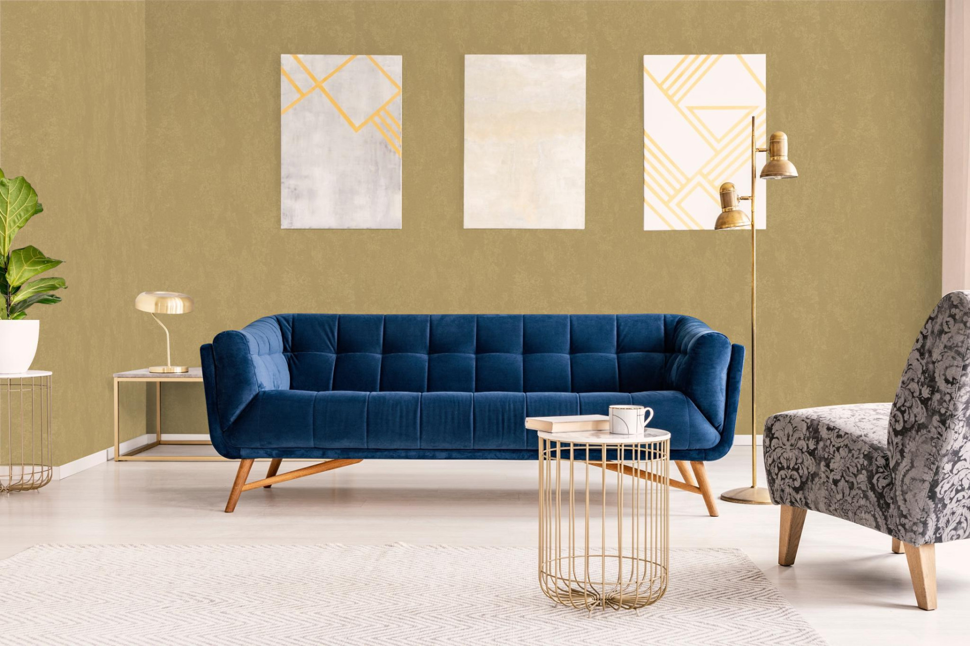 Обои Marburg Rainbow 3 34230 10,05×1,06 фото в интерьере