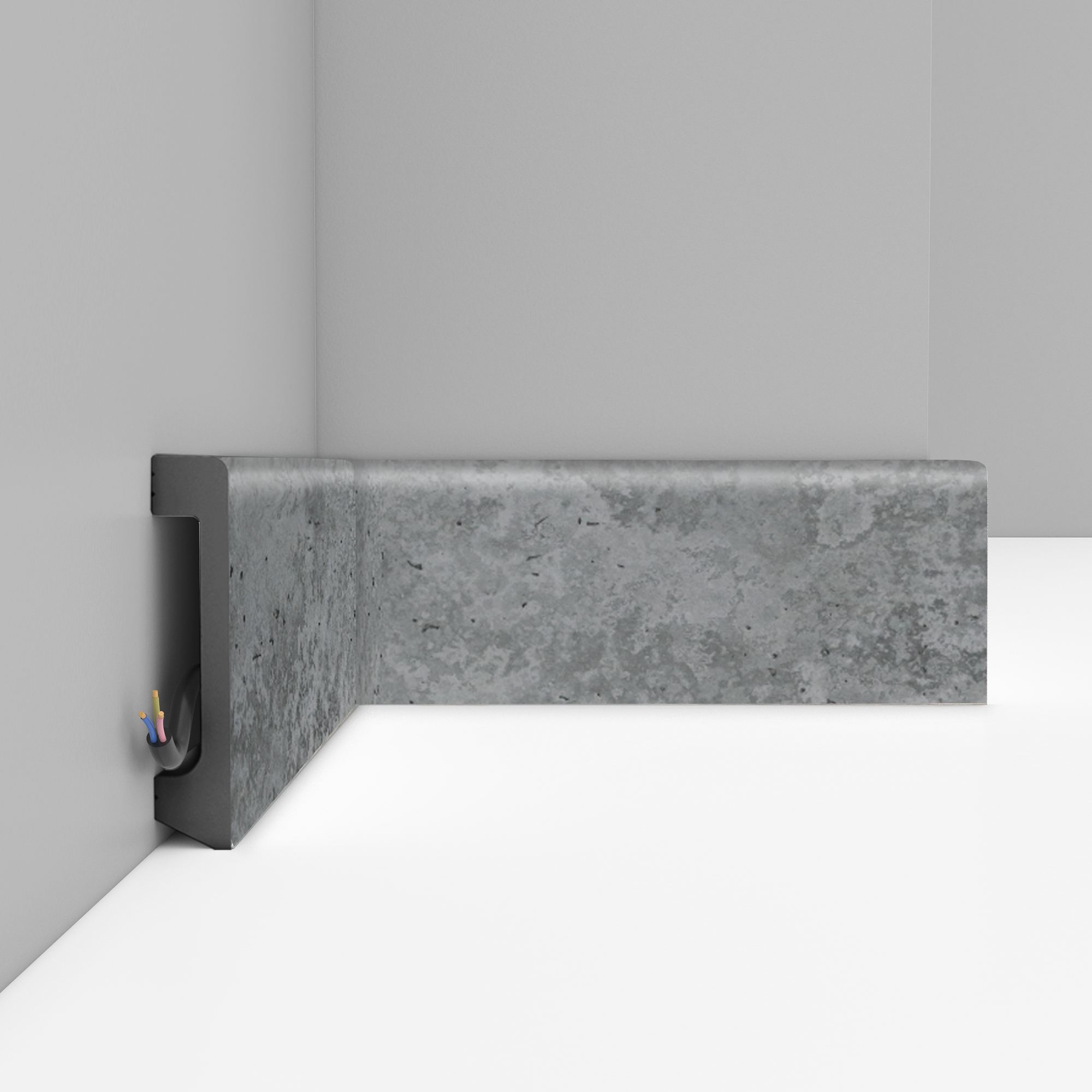 Плинтус Decomaster Бетон D235-1629 2400×80×17 Плинтус Decomaster Бетон D235-1629 2400×80×17