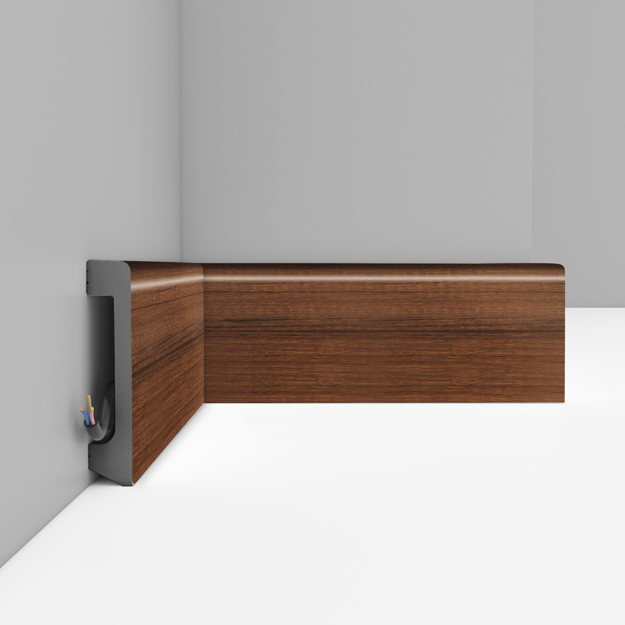 Плинтус Decomaster Орех лесной D235-74 2400×80×17 Плинтус Decomaster Орех лесной D235-74 2400×80×17