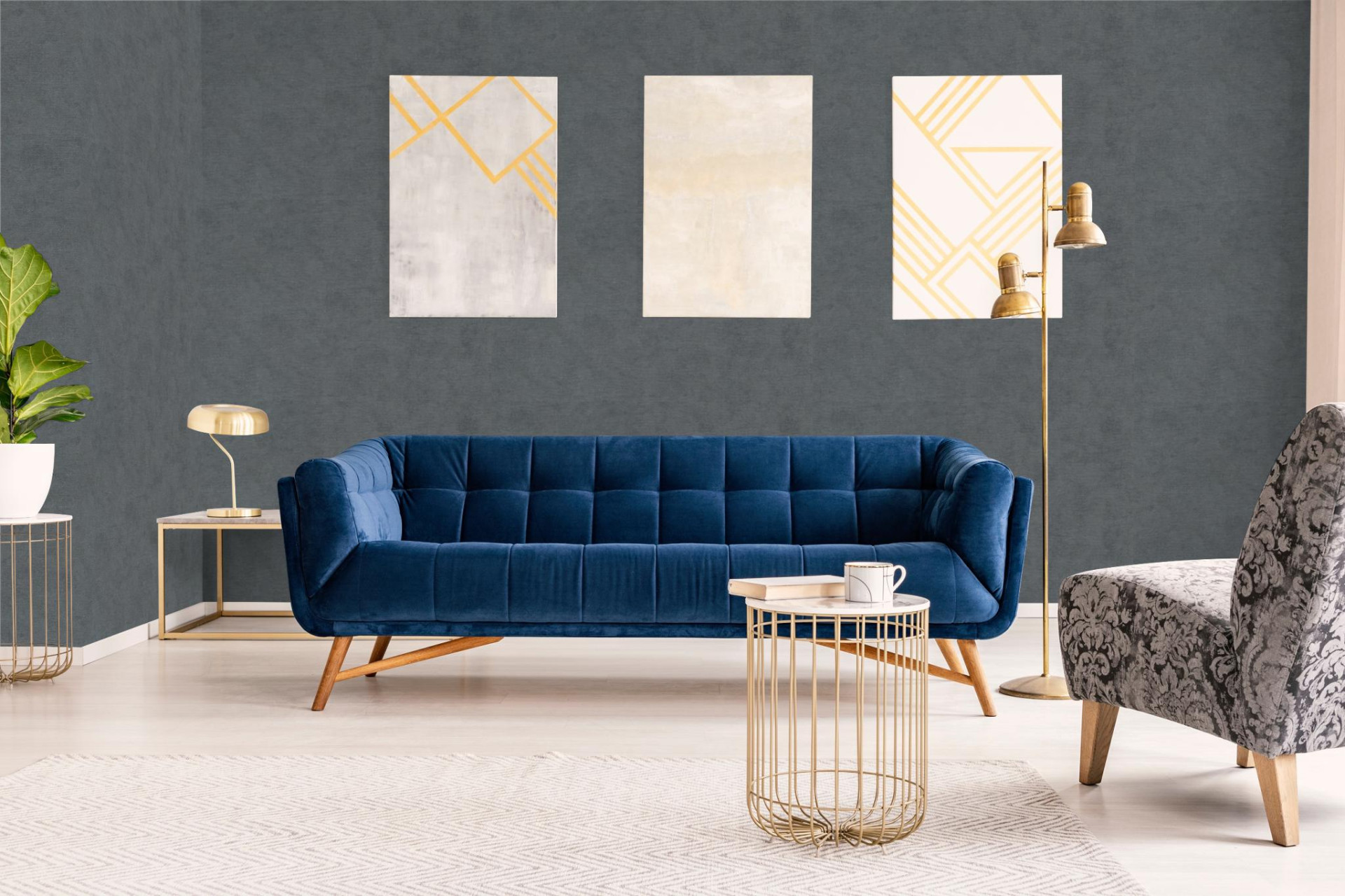 Обои Marburg Shades Iconic 32406 10,05×0,53 фото в интерьере