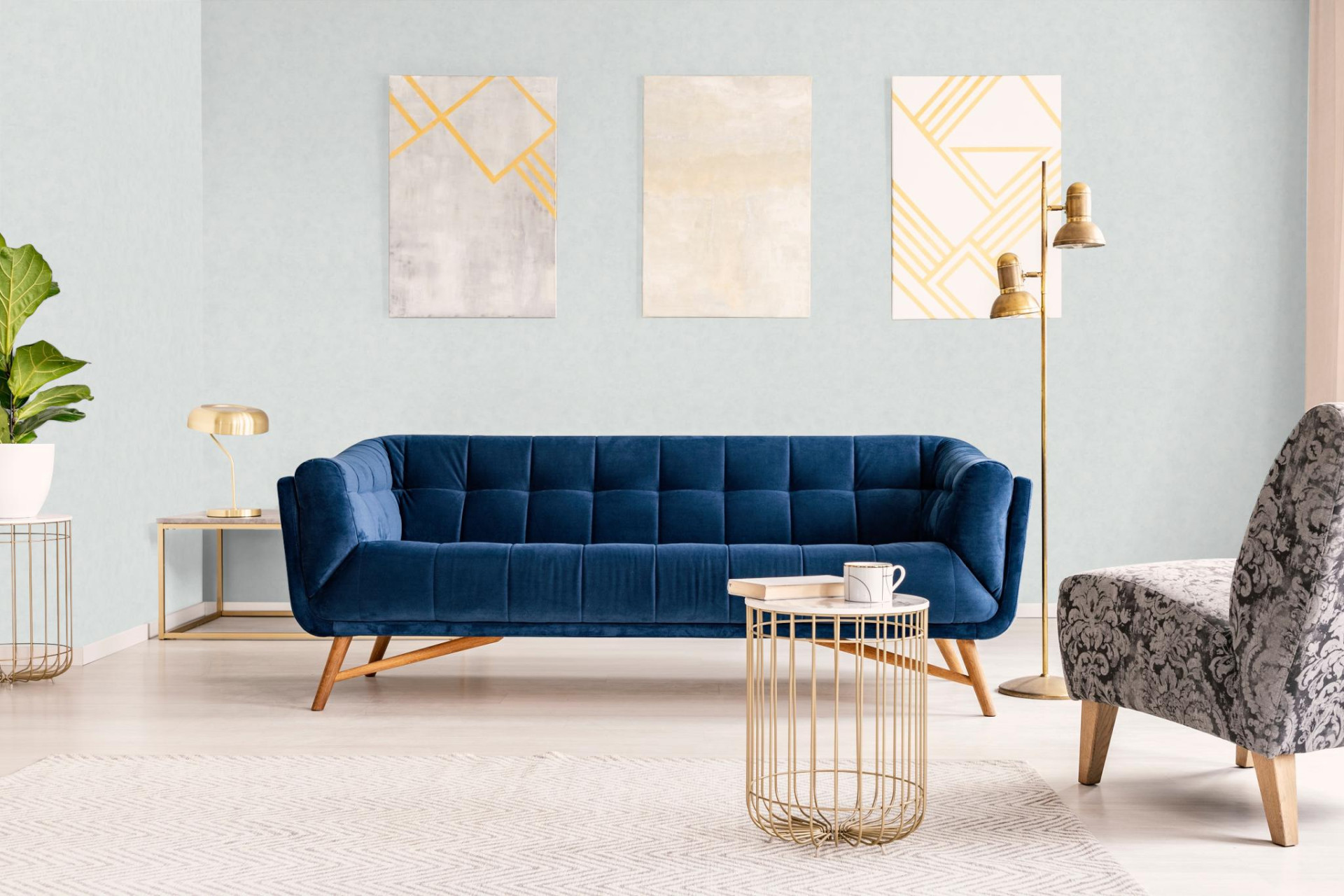 Обои Marburg Shades Iconic 32410 10,05×0,53 фото в интерьере