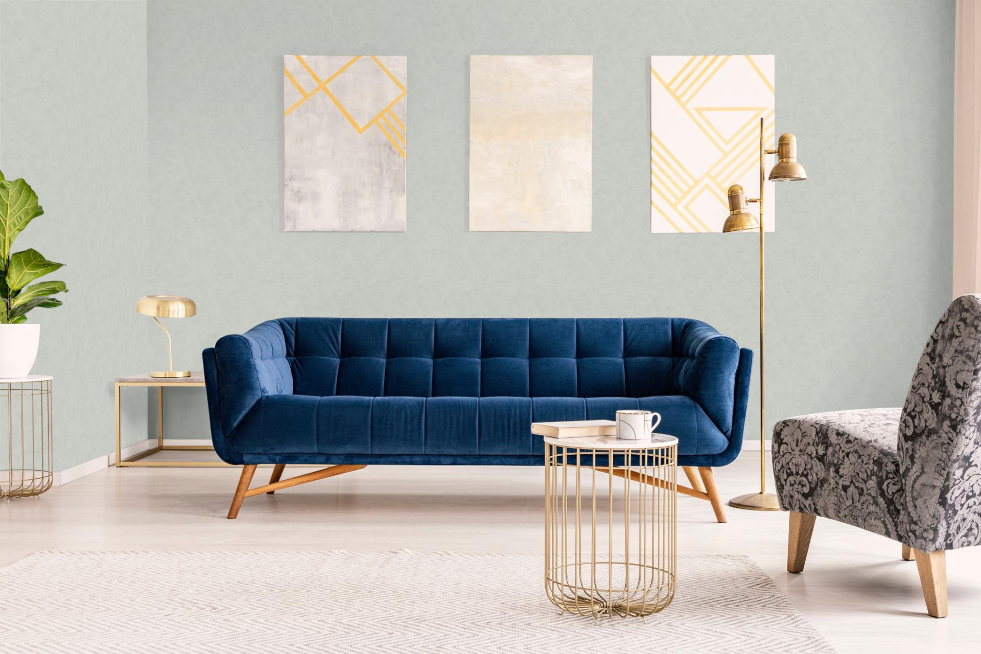 Обои Marburg Shades Iconic 32416 10,05×0,53 фото в интерьере