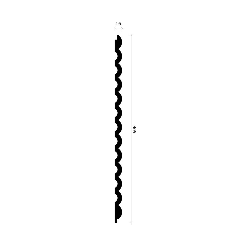 Стеновая панель под покраску Alpine Walls LineArt ECO5103 2900×405×16