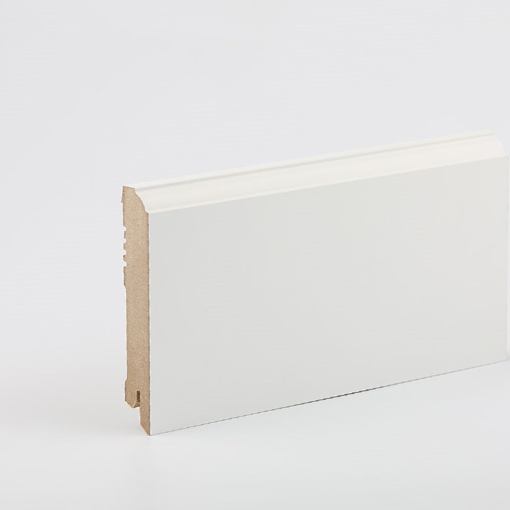 Плинтус МДФ ламинированный DeArtio White W28-60 2050×60×16