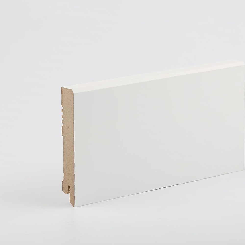 Плинтус МДФ ламинированный DeArtio White W29-100 2050×100×16