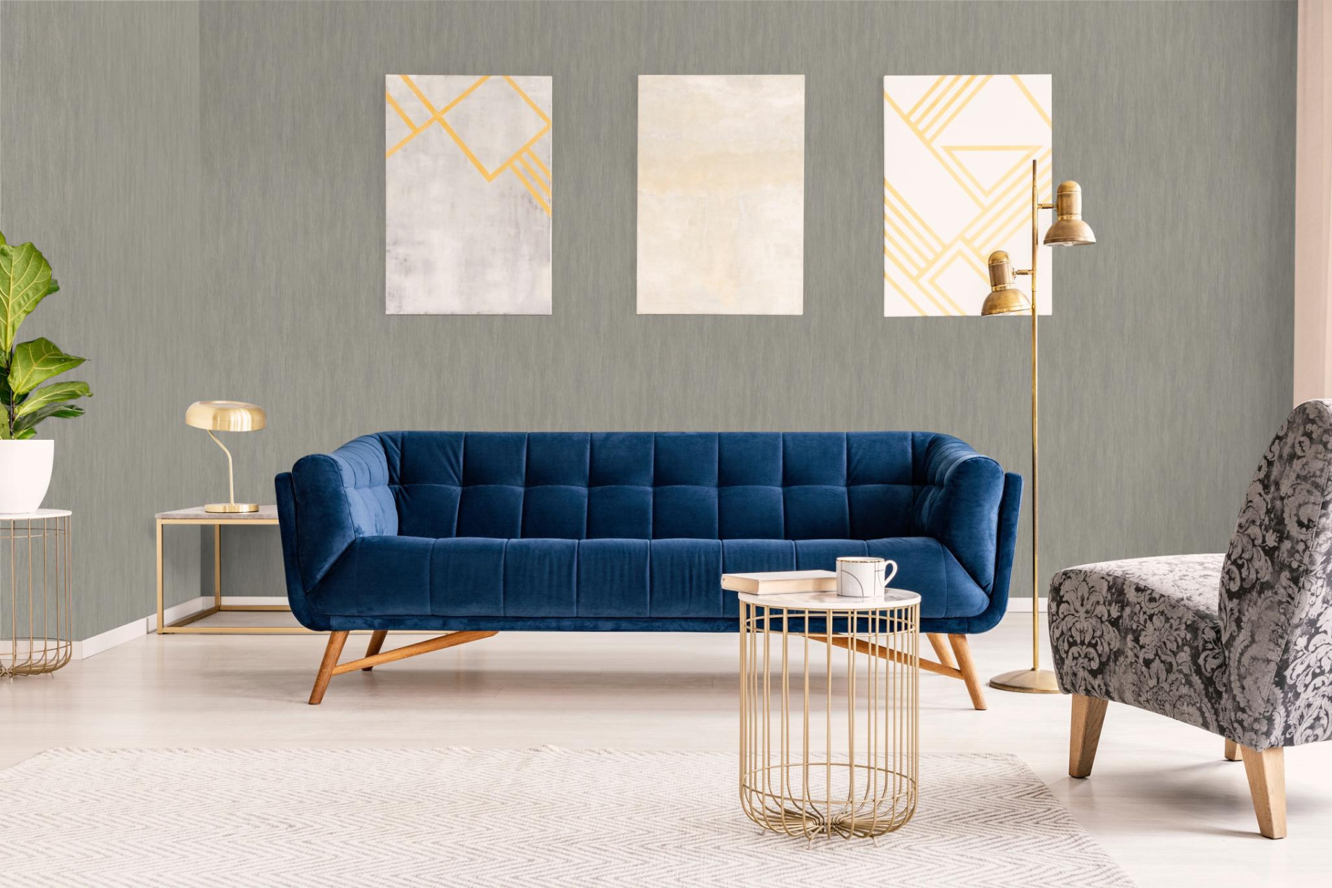 Обои Marburg Natural Opulence 33244 10,05×0,7 фото в интерьере
