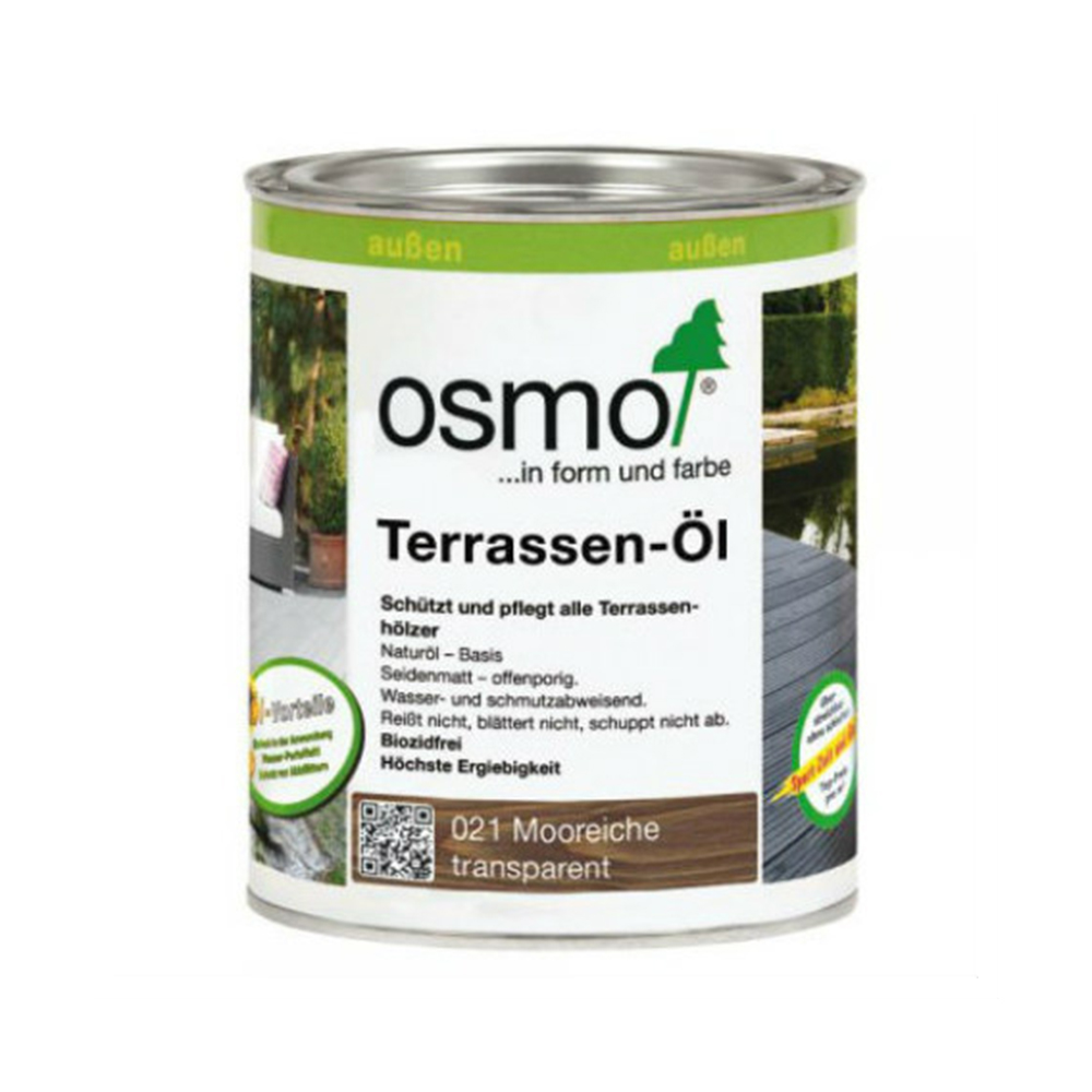 Масло для террас Osmo Terrassen-Ole цвет 021 Дуб Мореный шелковисто-матовое 0,22 л