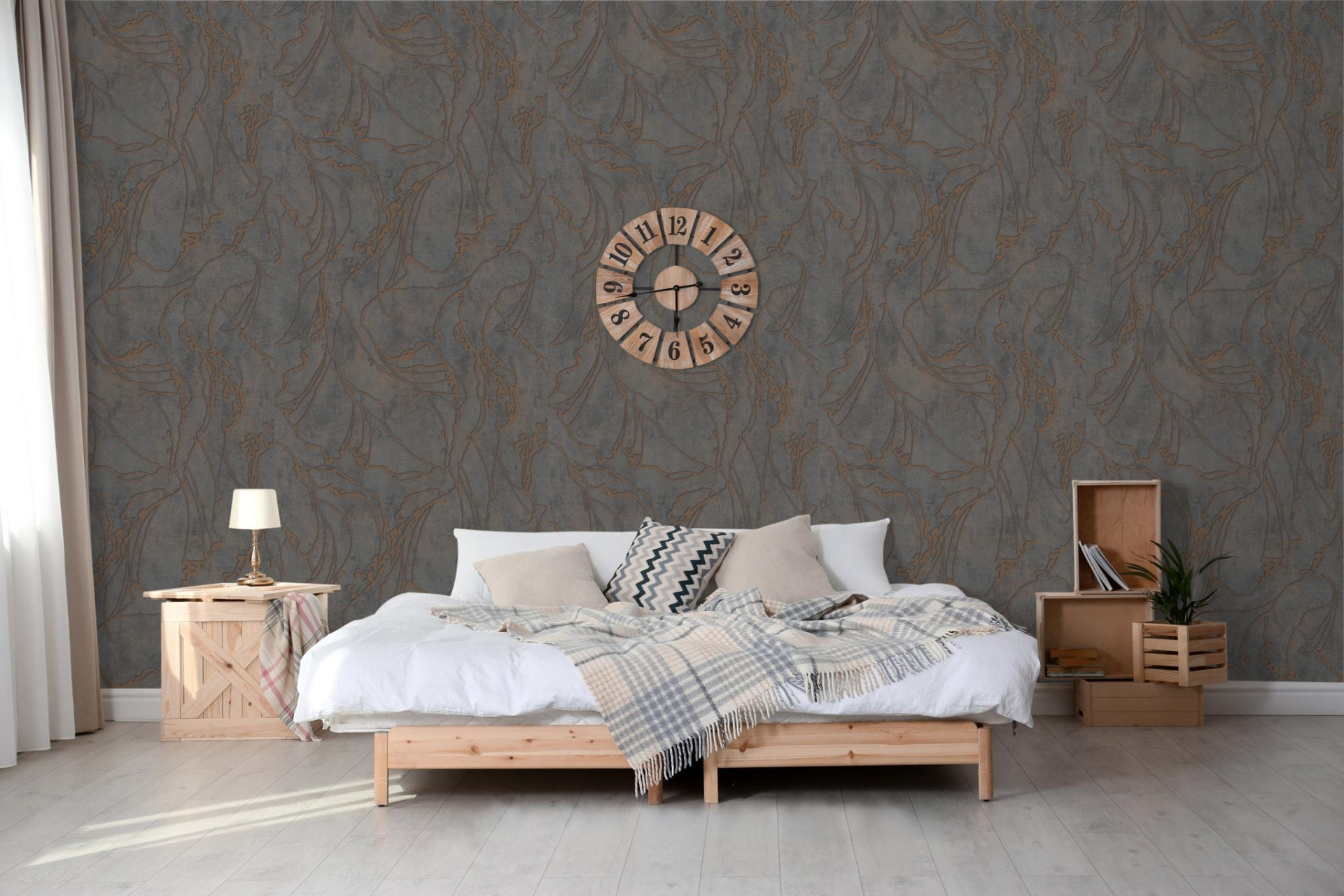Обои Marburg City Glow 34206 10,05×1,06 фото в интерьере