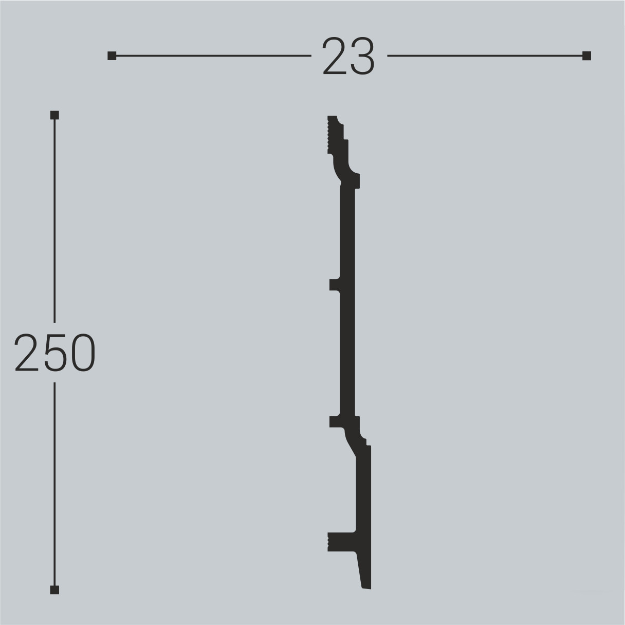 Плинтус под покраску Bello Deco П17 2000×250×23