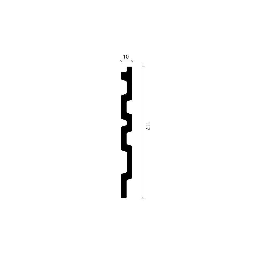 Стеновая панель из полистирола Alpine Walls LineArt ECO0474 2900×117×10