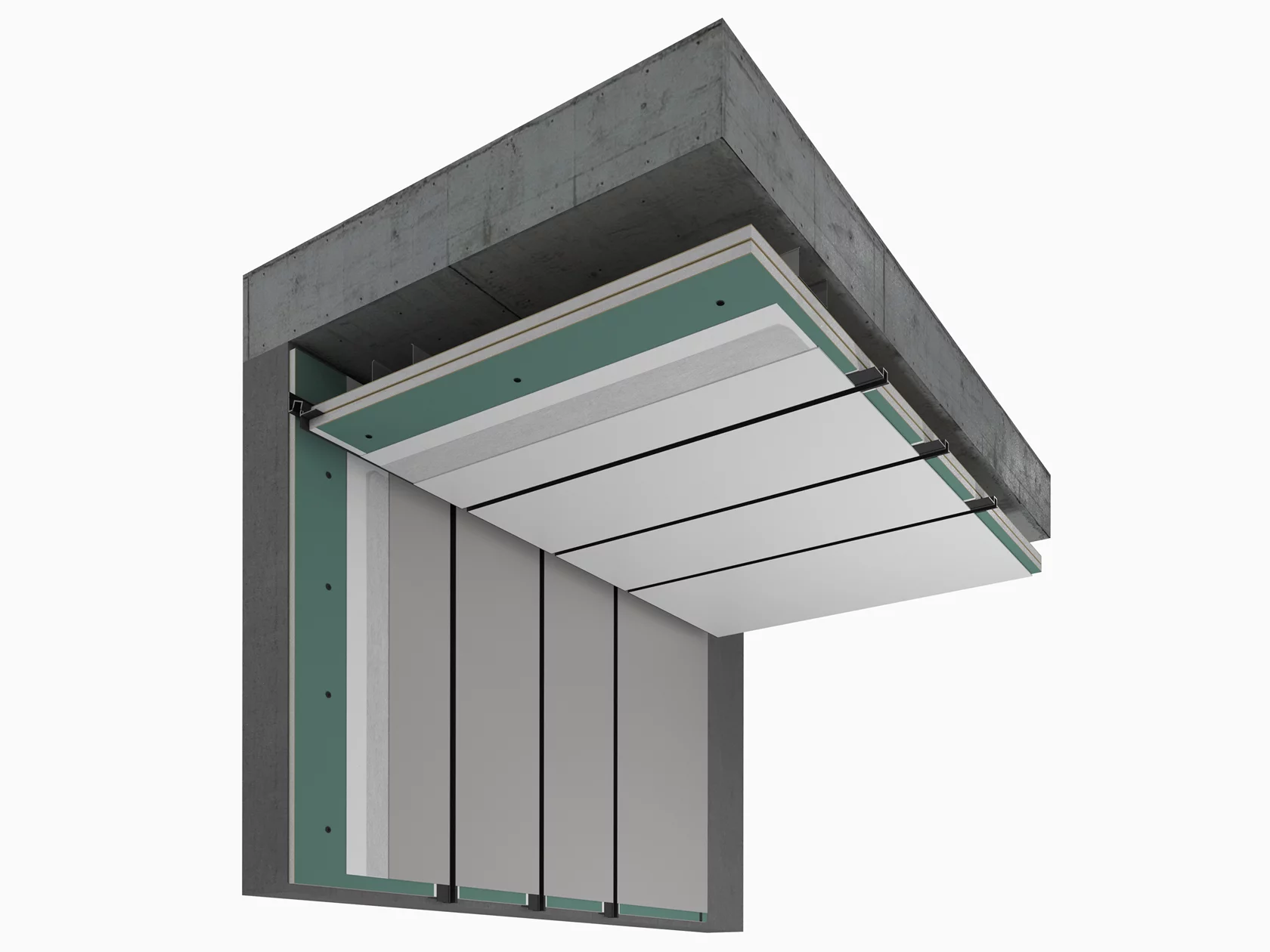 Профиль алюминиевый теневой с подсветкой Laconistiq Gips 51-100-300 без покрытия 3000×43,8×44,1 Профиль алюминиевый теневой с подсветкой Laconistiq Gips 51-100-300 без покрытия 3000×43,8×44,1