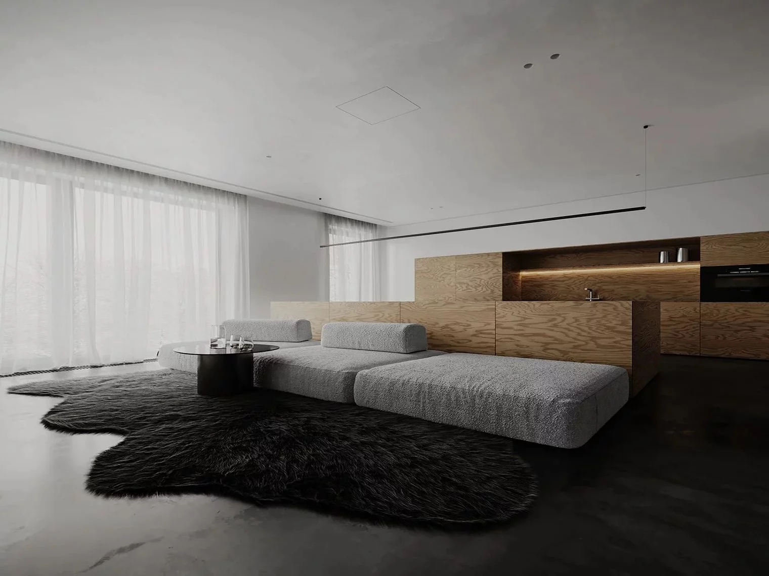 Профиль алюминиевый теневой с подсветкой Laconistiq Gips 51-100-300 без покрытия 3000×43,8×44,1 фото в интерьере Профиль алюминиевый теневой с подсветкой Laconistiq Gips 51-100-300 без покрытия 3000×43,8×44,1 фото в интерьере