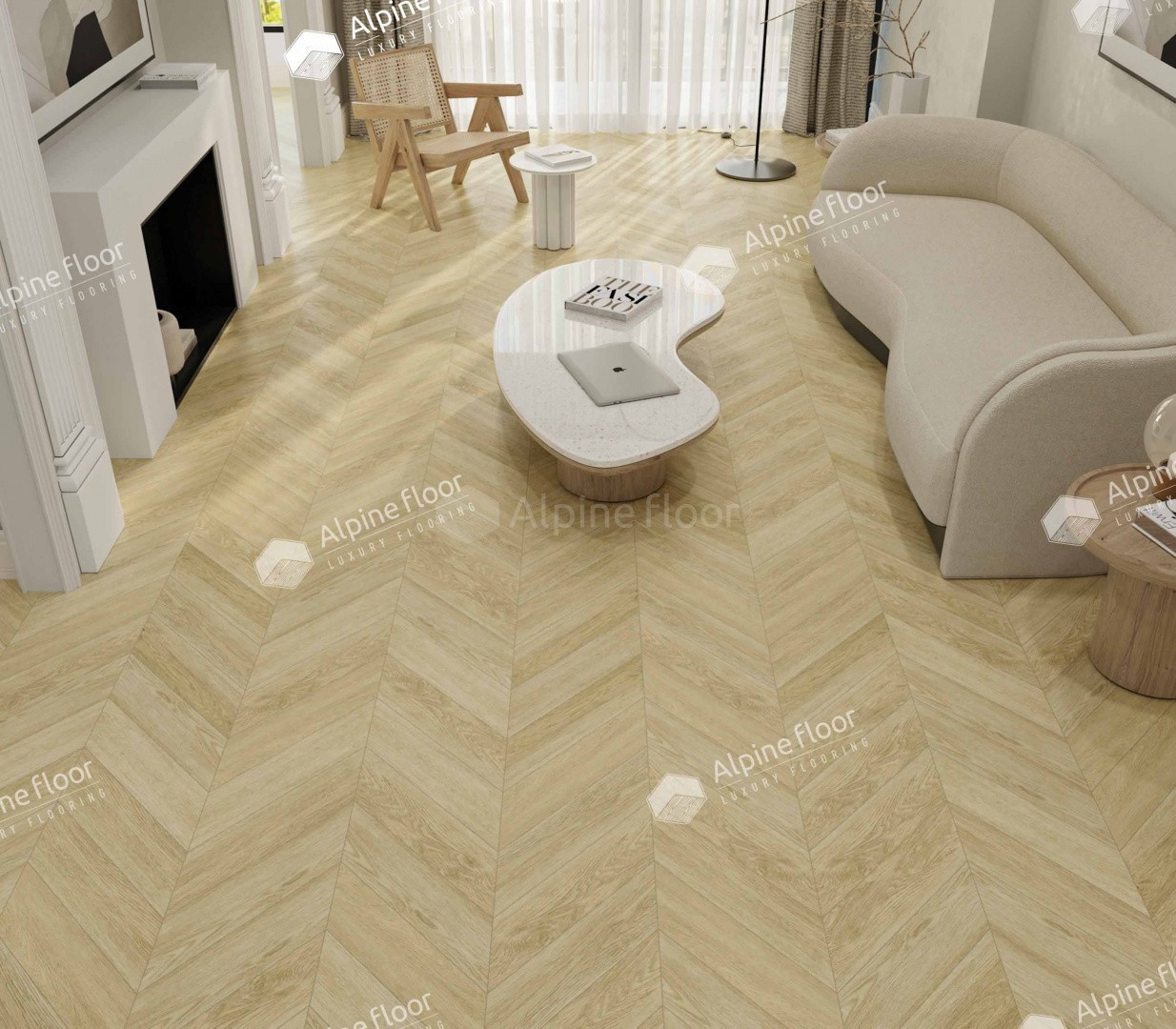 Кварцвиниловая плитка Alpine Floor клеевая Chevron Alpine LVT Дуб Ваниль Селект Chevron ECO 20-2 французская елка 555×127×2,5 фото в интерьере Кварцвиниловая плитка Alpine Floor клеевая Chevron Alpine LVT Дуб Ваниль Селект Chevron ECO 20-2 французская елка 555×127×2,5 фото в интерьере