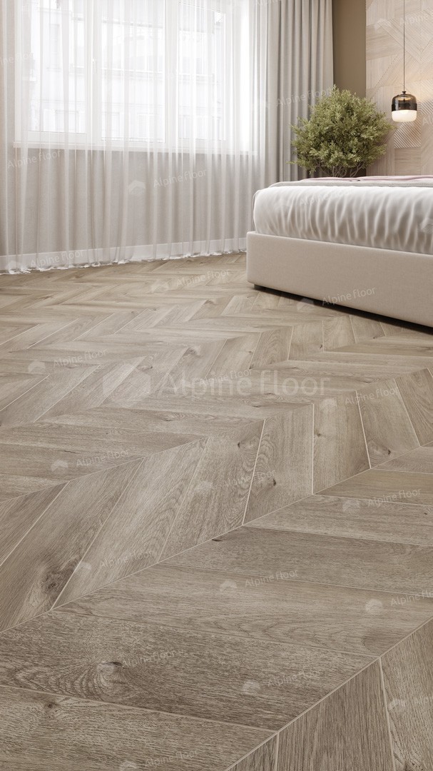 Кварцвиниловая плитка Alpine Floor клеевая Chevron Alpine LVT Дуб Натуральный отбеленный Chevron ECO 20-3 французская елка 555×127×2,5 фото в интерьере Кварцвиниловая плитка Alpine Floor клеевая Chevron Alpine LVT Дуб Натуральный отбеленный Chevron ECO 20-3 французская елка 555×127×2,5 фото в интерьере