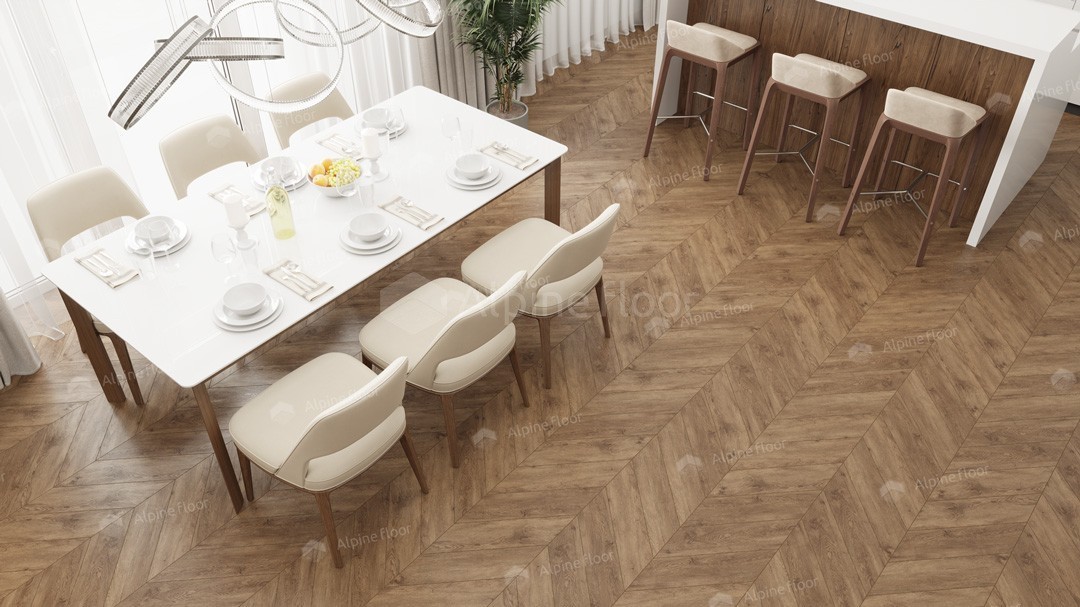 Кварцвиниловая плитка Alpine Floor клеевая Chevron Alpine LVT Гевуина Chevron ECO 20-10 французская елка 555×127×2,5 фото в интерьере Кварцвиниловая плитка Alpine Floor клеевая Chevron Alpine LVT Гевуина Chevron ECO 20-10 французская елка 555×127×2,5 фото в интерьере