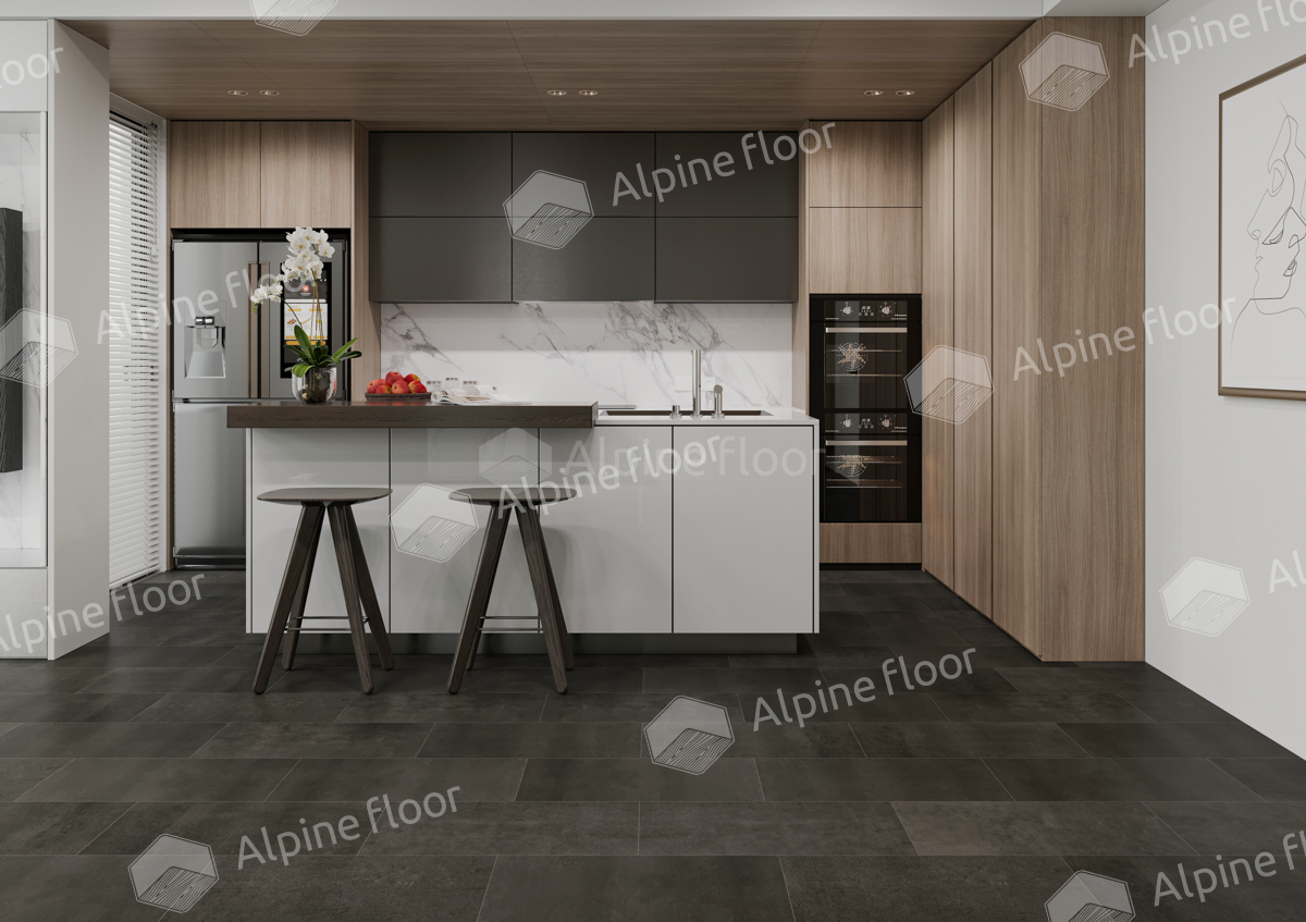 Кварцвиниловый SPC ламинат Alpine Floor ProNature Freemount 63210 638×310×4 фото в интерьере