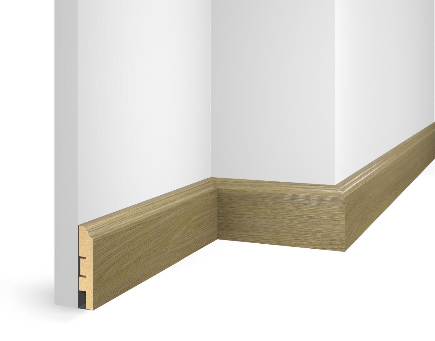 Плинтус МДФ ламинированный Cosca Decor NanoFlex EP07 Дуб Прованс 2400×80×16 Плинтус МДФ ламинированный Cosca Decor NanoFlex EP07 Дуб Прованс 2400×80×16