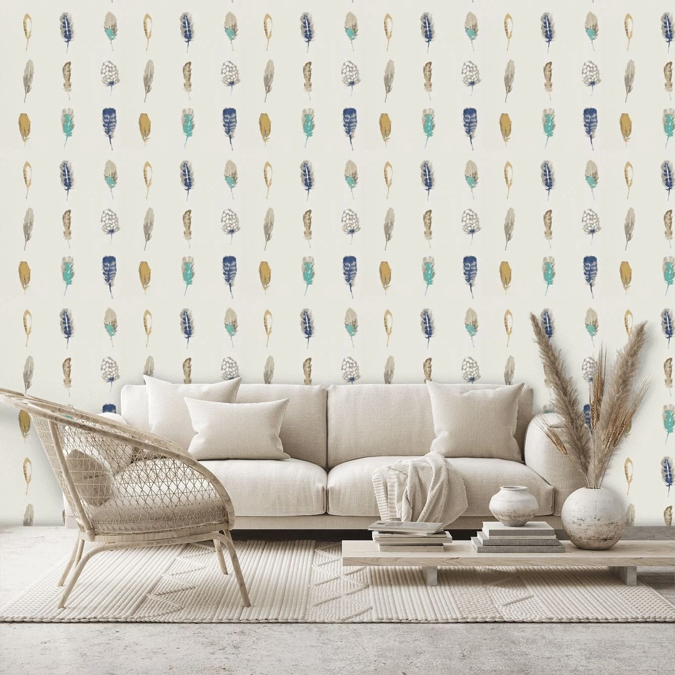 Обои Harlequin Colour 1 Limosa Indigo/Mustard/Stone 111075 10,05×0,52