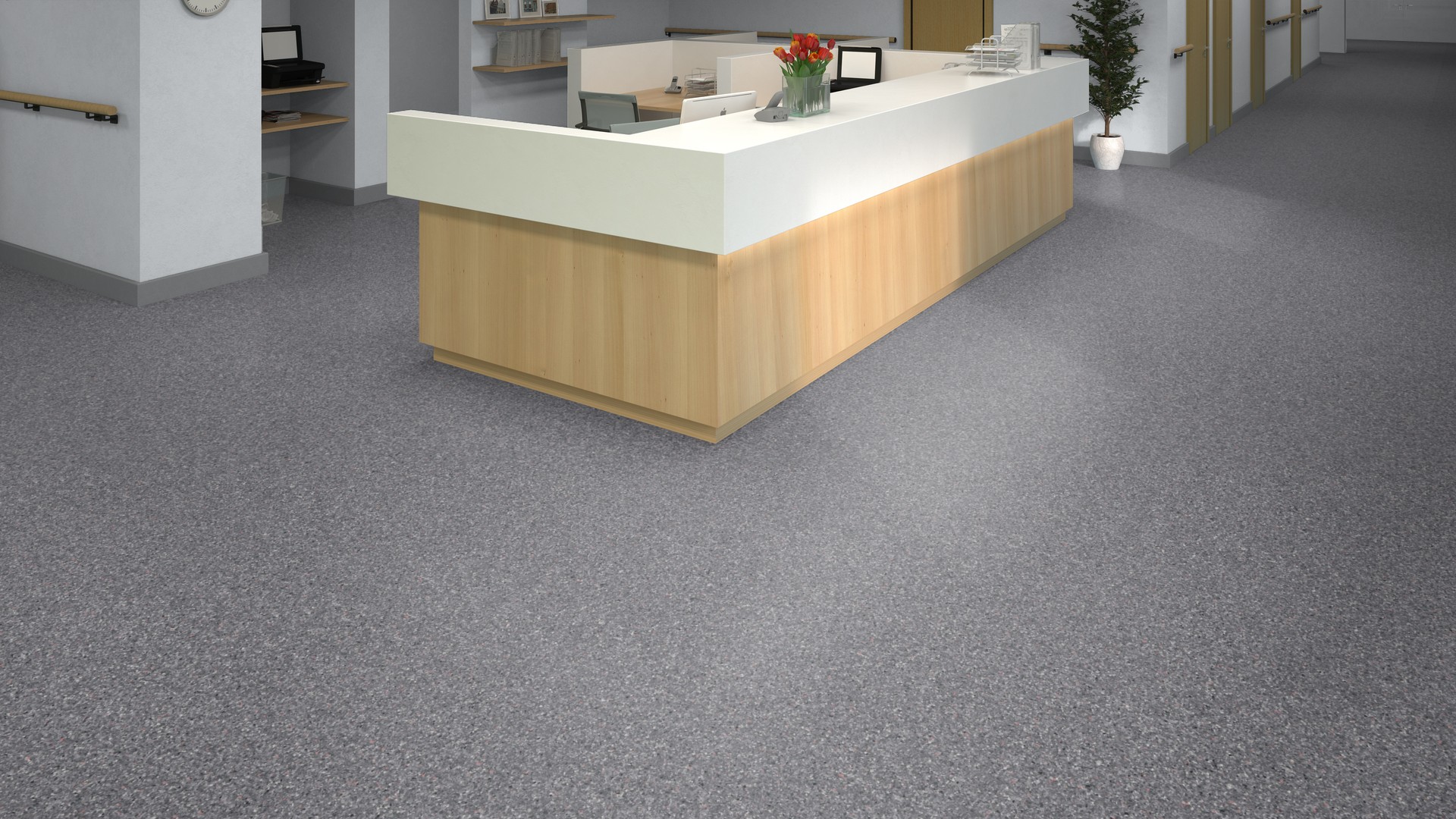Линолеум Tarkett iQ Monolit 931 300015022 фото в интерьере
