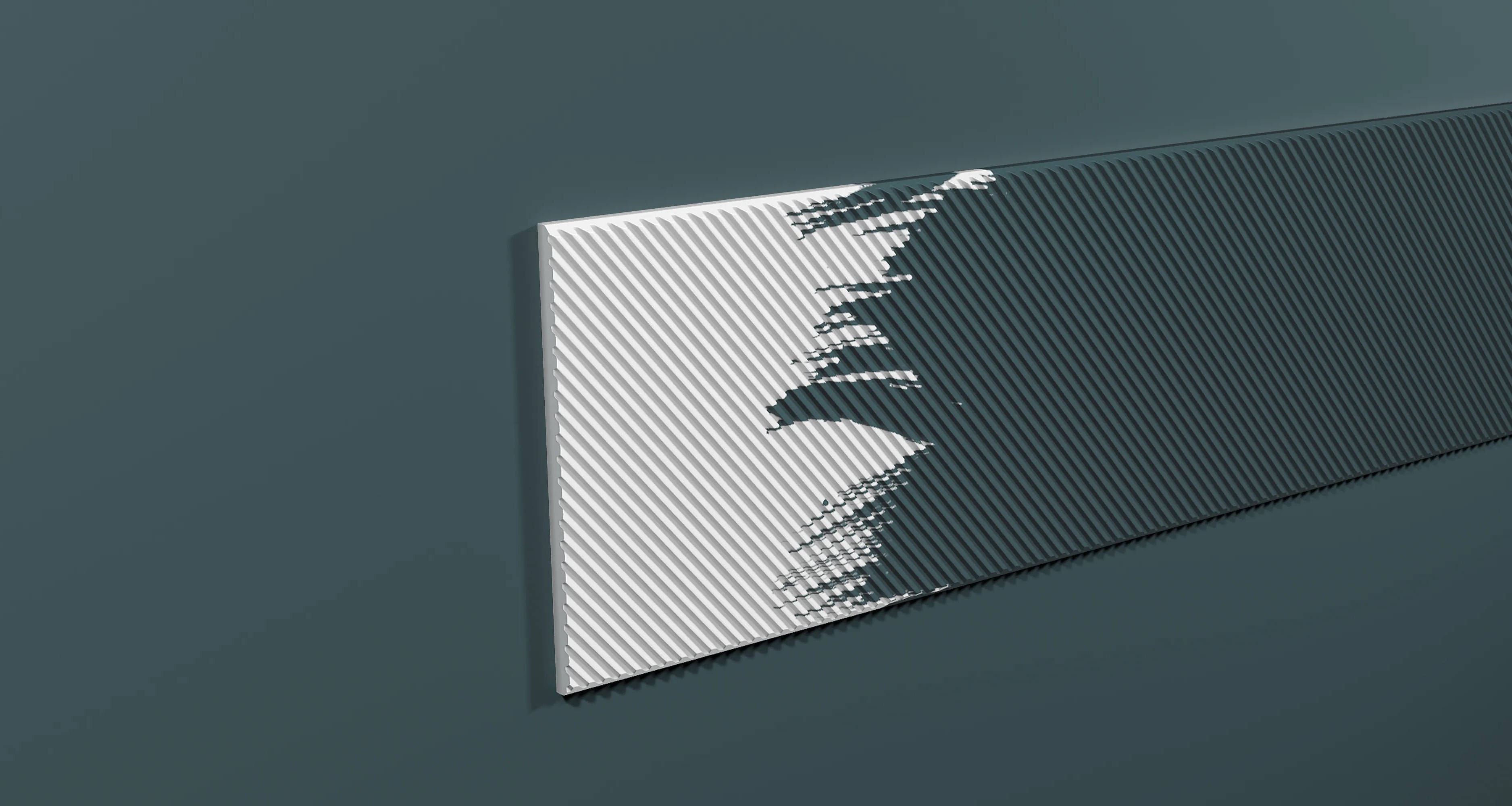 Стеновая панель из полистирола под покраску Decor-Dizayn Грани DD927 2000×200×10