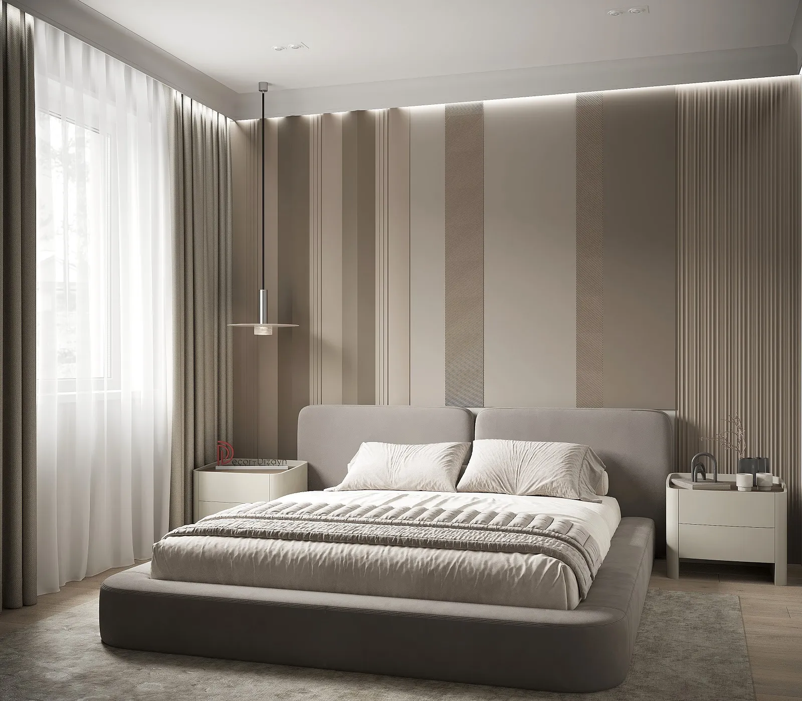 Стеновая панель из полистирола под покраску Decor-Dizayn Грани DD928 3000×200×20 фото в интерьере